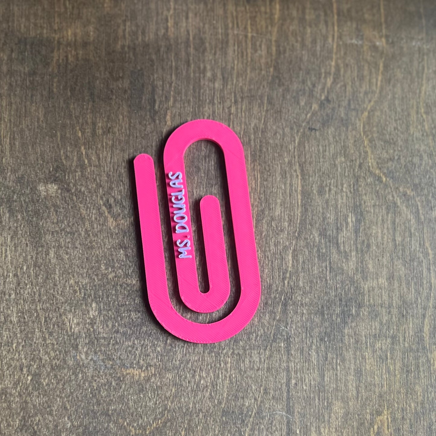 Custom Name/Word 3D Printed Paperclip - Personalized Paperclip for Gifts, Office, and Stationery Organization