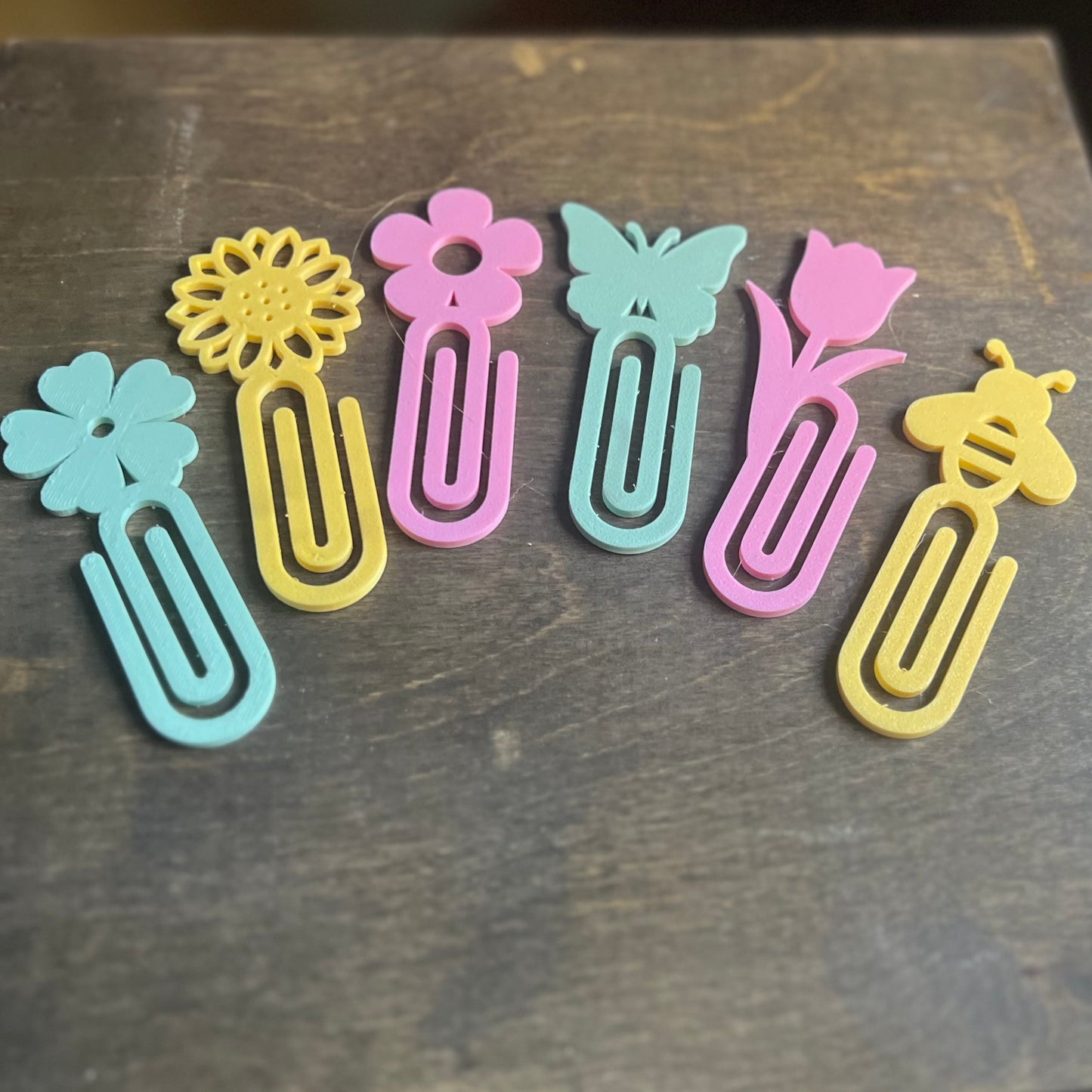 3D Printed Spring Bookmark Bundle - Flowers, Butterfly, Bee & More – Seasonal Stationery for Spring Gifts, Easter, and Office Organization
