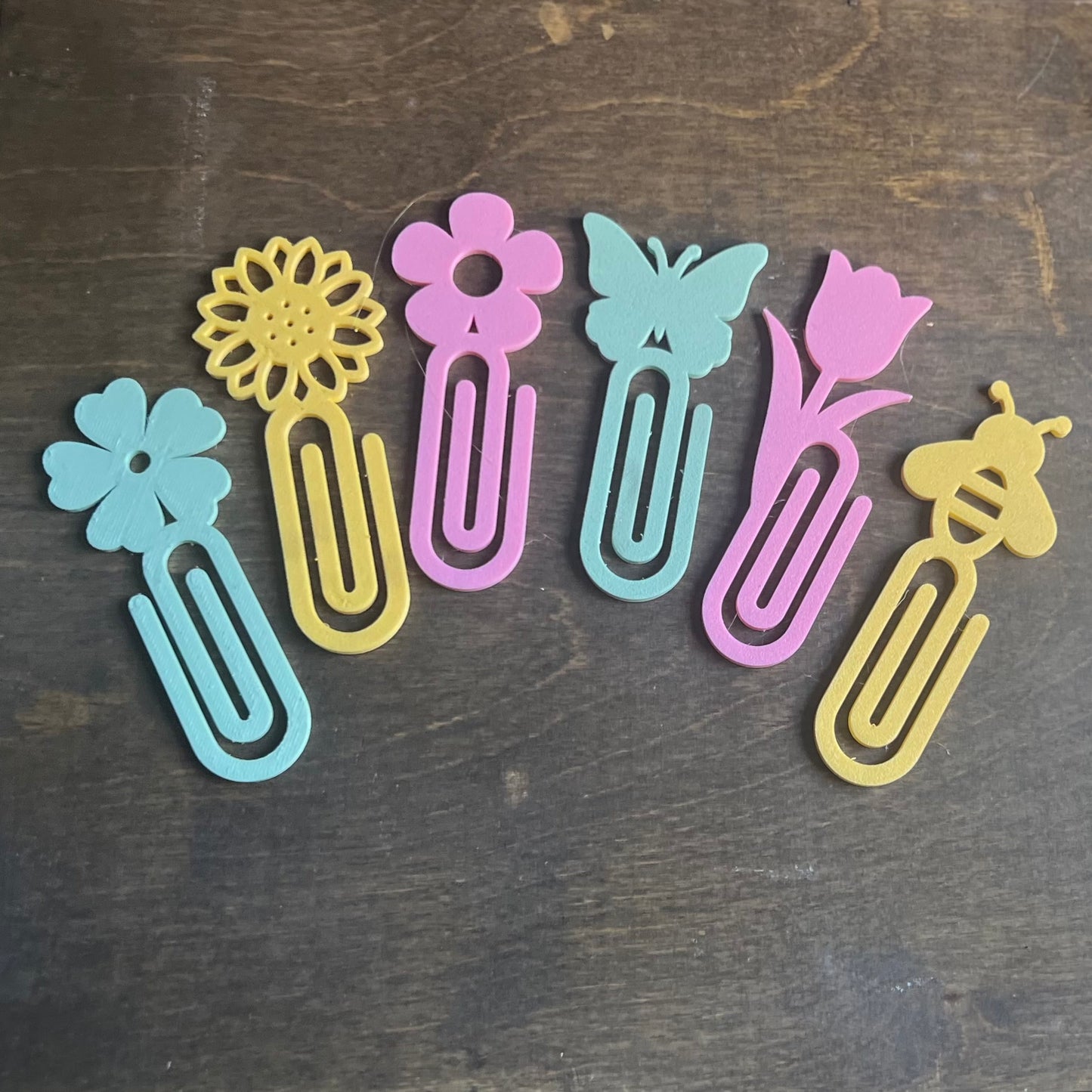 3D Printed Spring Bookmark Bundle - Flowers, Butterfly, Bee & More – Seasonal Stationery for Spring Gifts, Easter, and Office Organization