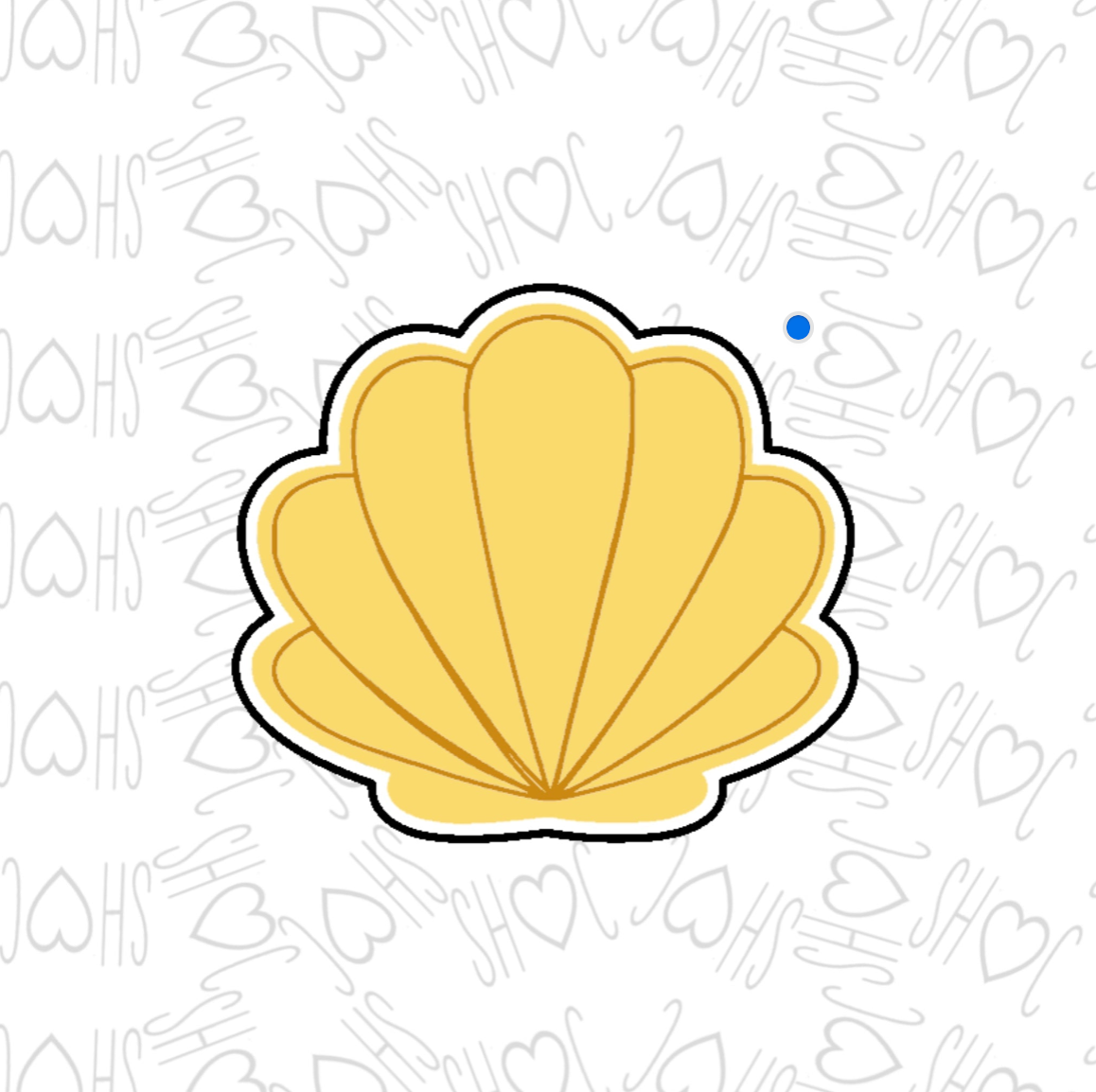 DONE TO ORDER: Shell Cookie Cutter/Fondant Stamp 2