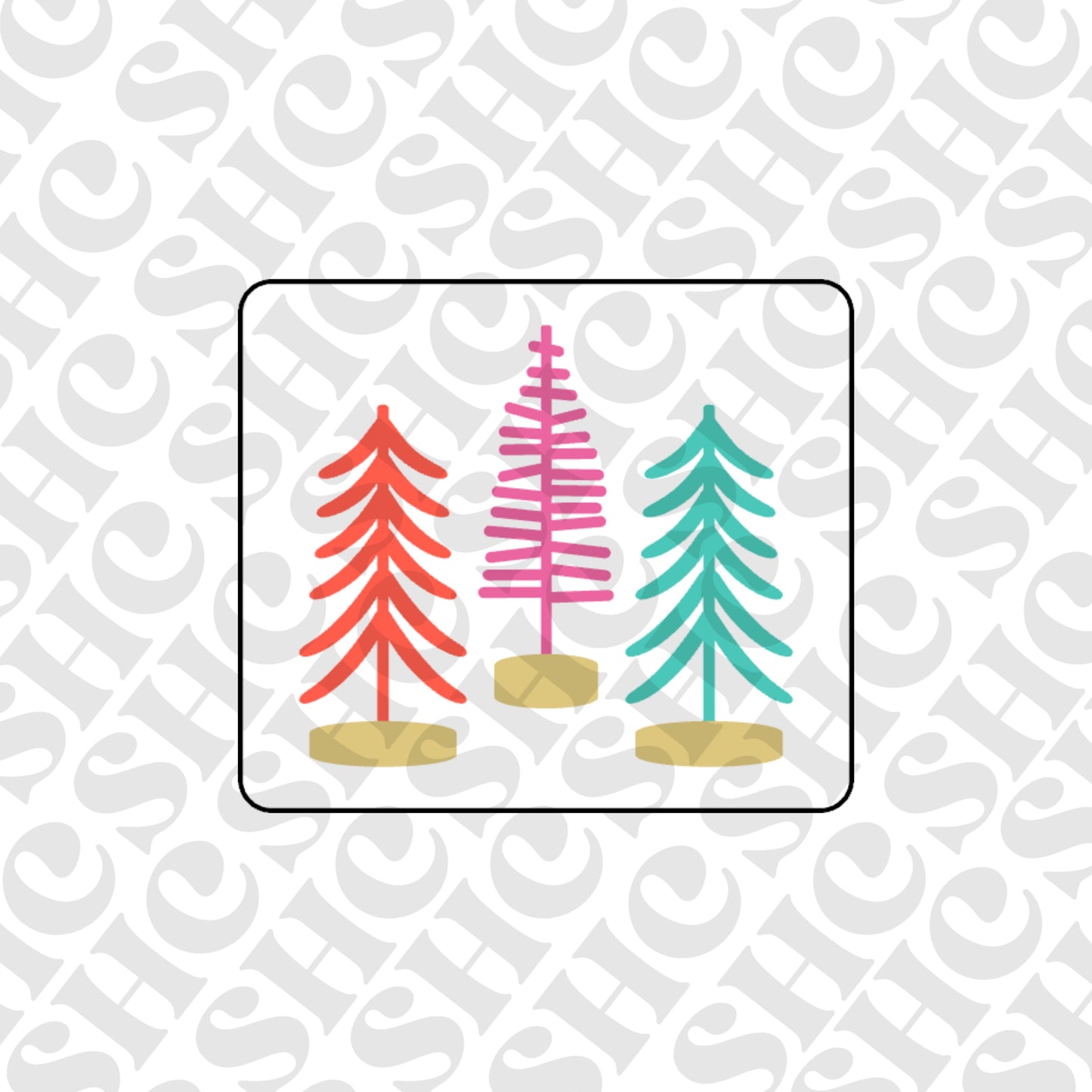 DONE TO ORDER: Christmas Tree Fondant Embosser - SHCreations