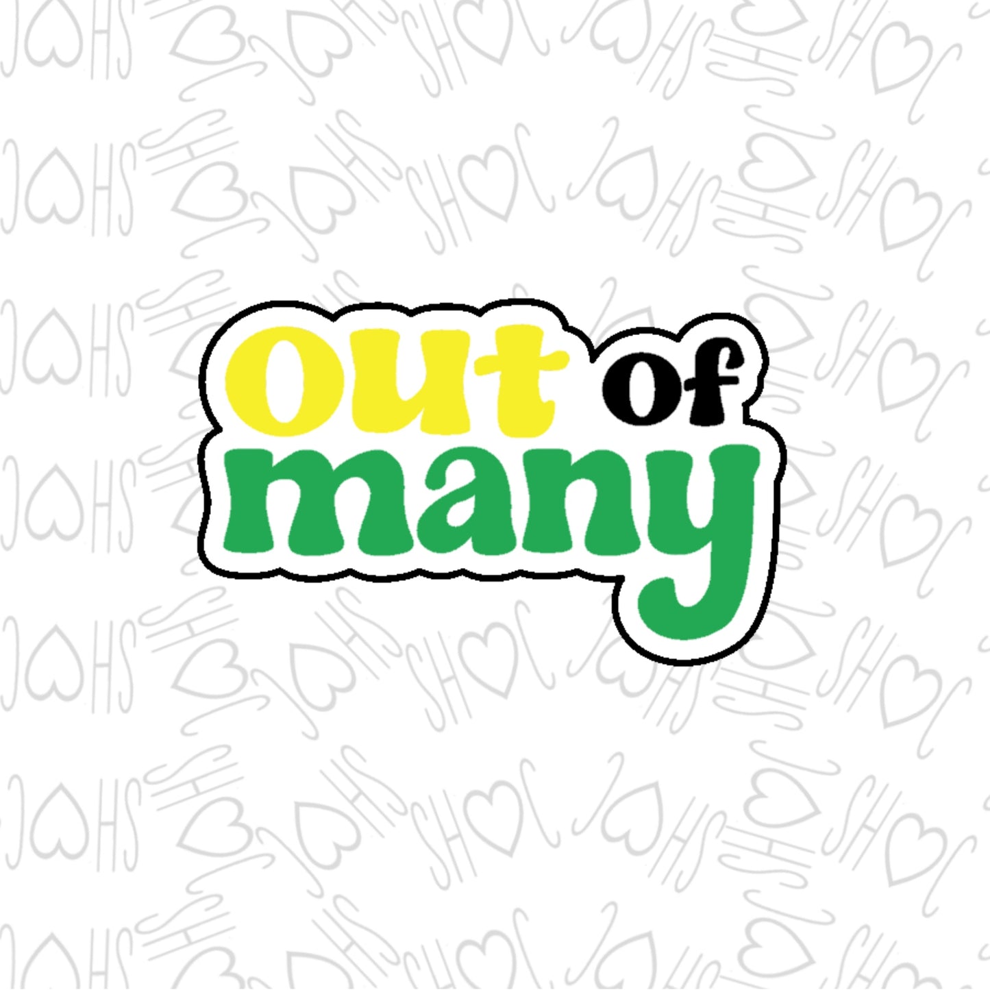 DONE TO ORDER: Out of Many Cookie Cutter + Fondant Embosser - SHCreations