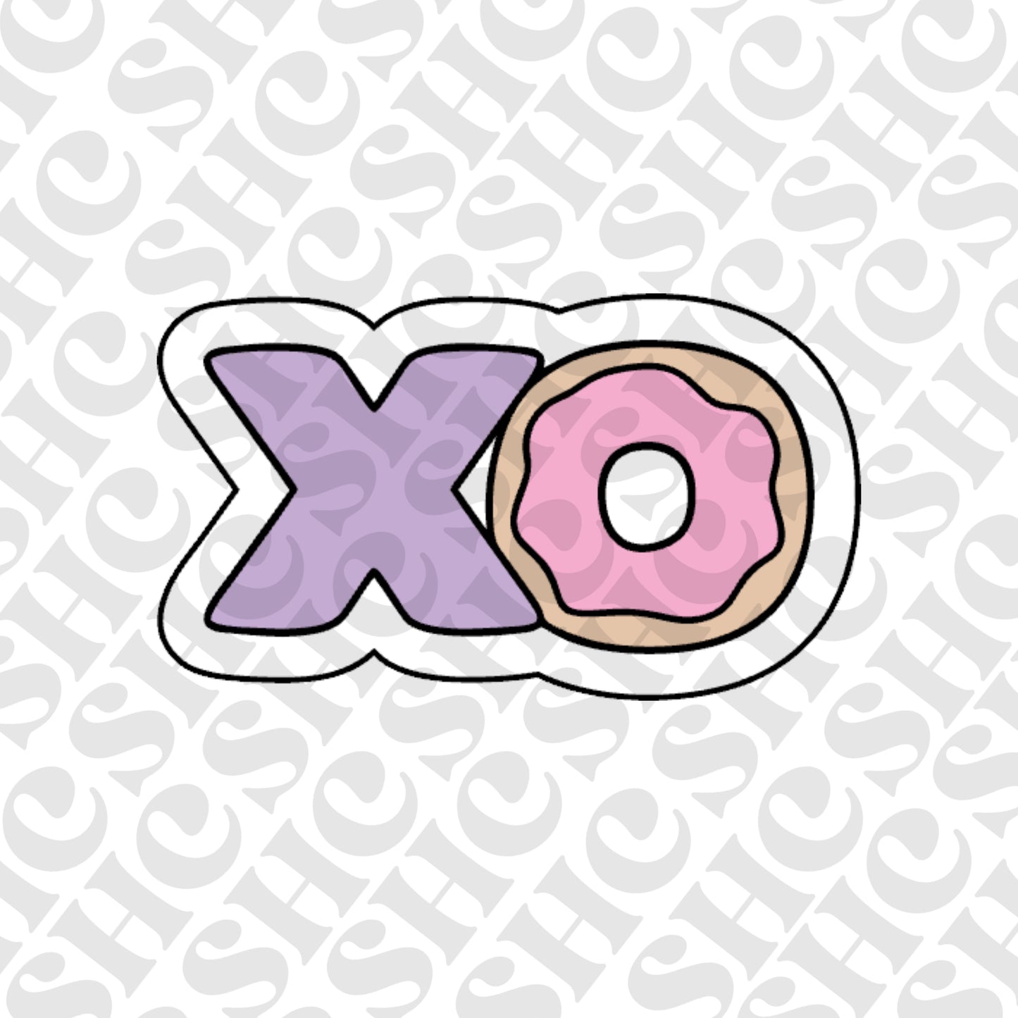 DONE TO ORDER: XO Donut Cookie Cutter + Fondant Embosser - SHCreations