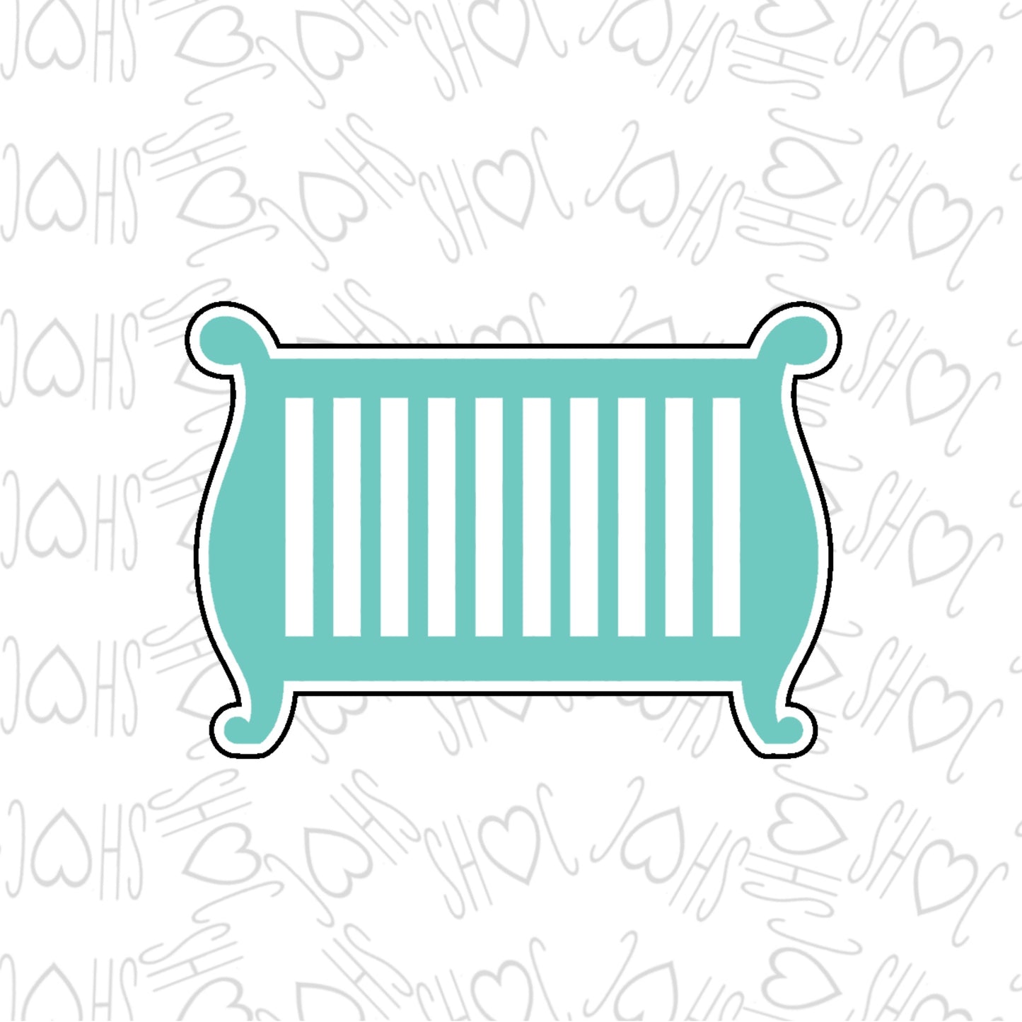 DONE TO ORDER: Baby Crib Cookie Cutter - SHCreations