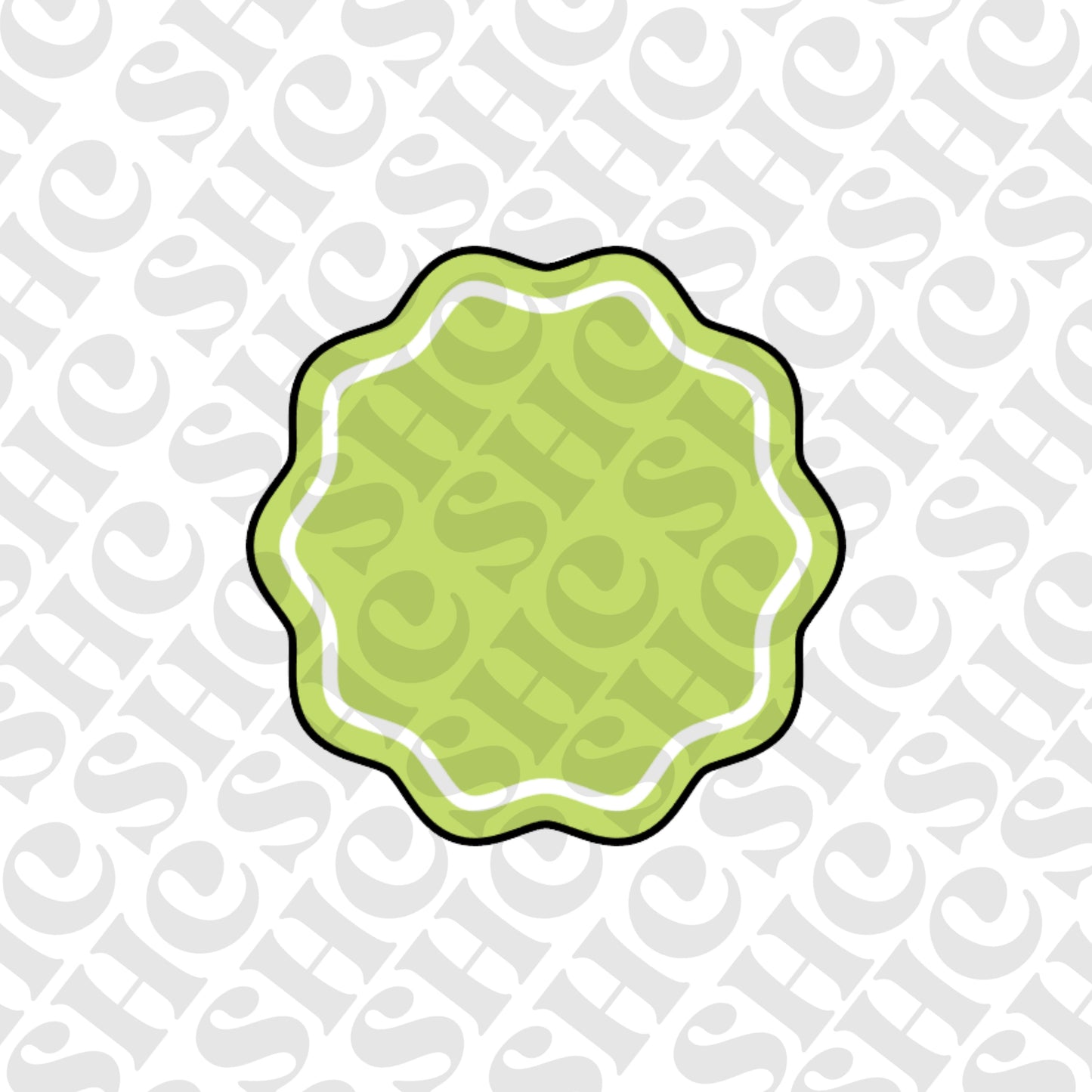 DONE TO ORDER: Wavy Border 3 Cookie Cutter + Fondant Embosser - SHCreations