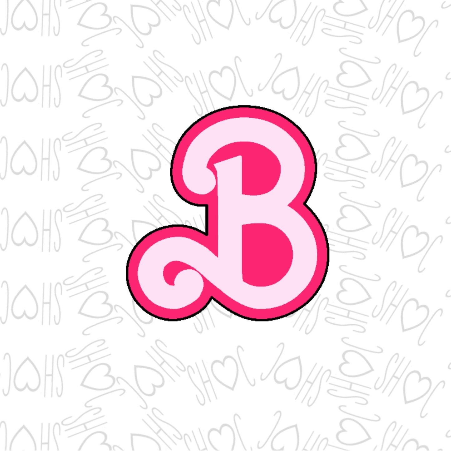 DONE TO ORDER: "B" Cookie Cutter/Fondant Stamp/Embosser - SHCreations
