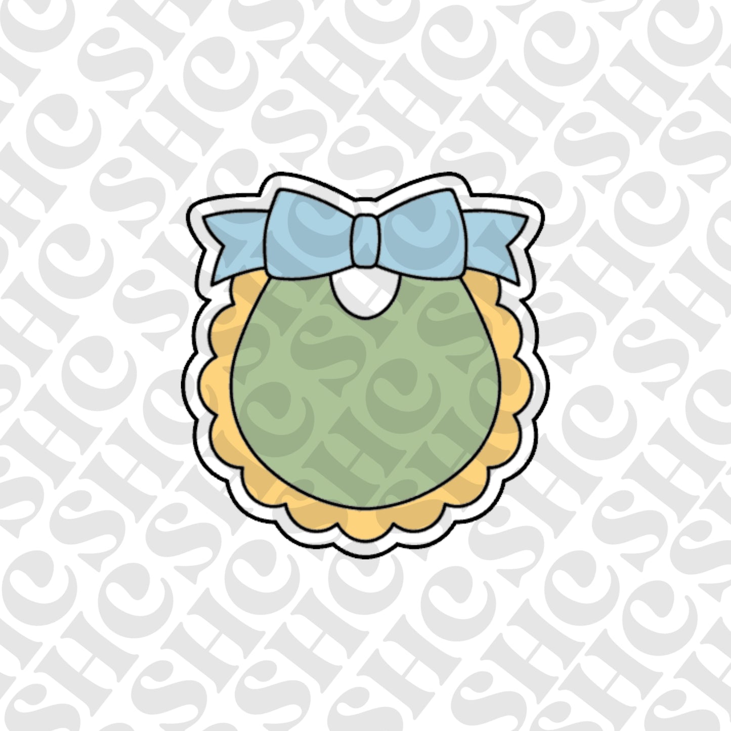 DONE TO ORDER: Bib Cookie Cutter/Fondant Stamp/Embosser - SHCreations