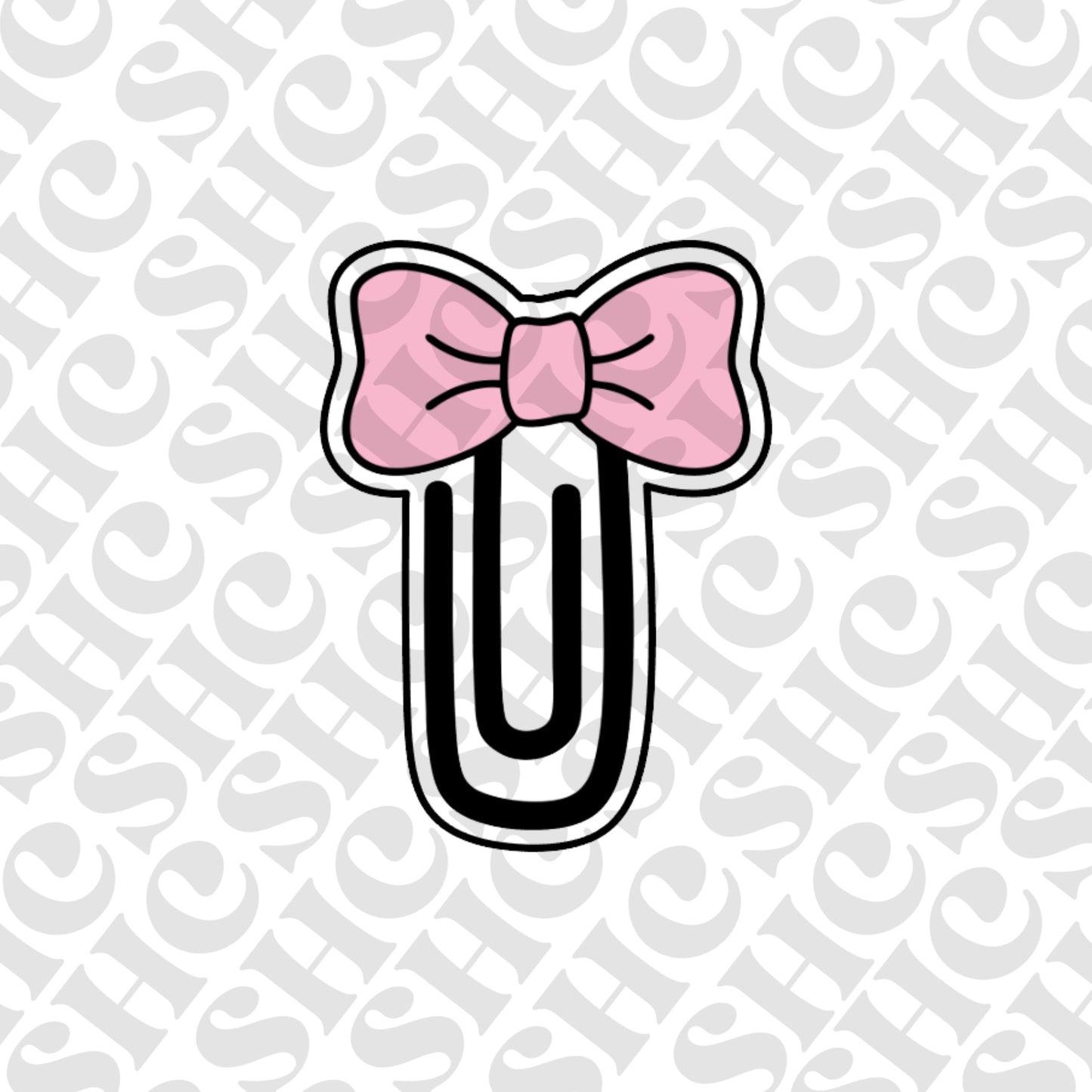 DONE TO ORDER: Bow Paperclip Cookie Cutter/Fondant Stamp - SHCreations
