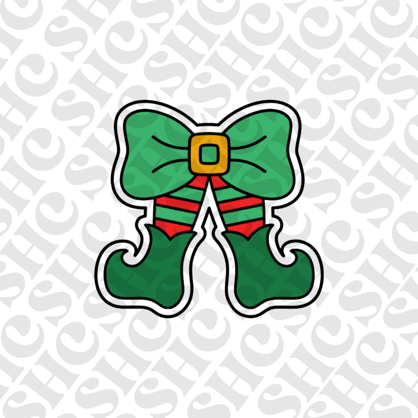 DONE TO ORDER: Elf Bow Cookie Cutter/Fondant Stamp - SHCreations