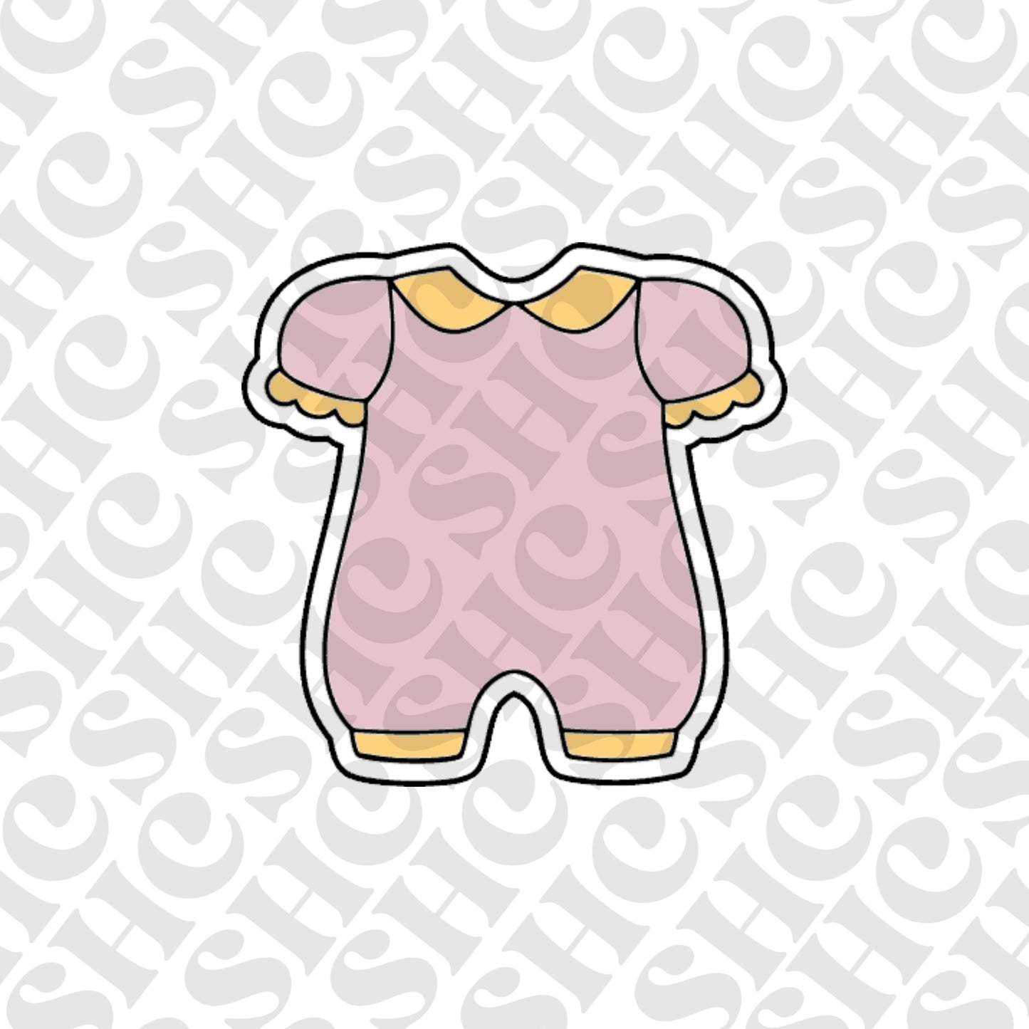DONE TO ORDER: Girl Romper Cookie Cutter/Fondant Stamp/Embosser - SHCreations