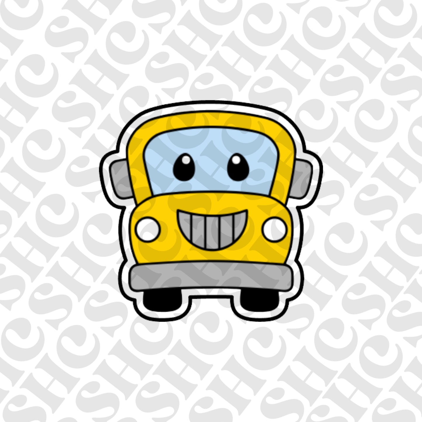 DONE TO ORDER: School Bus Cookie Cutter/Fondant Stamp - SHCreations