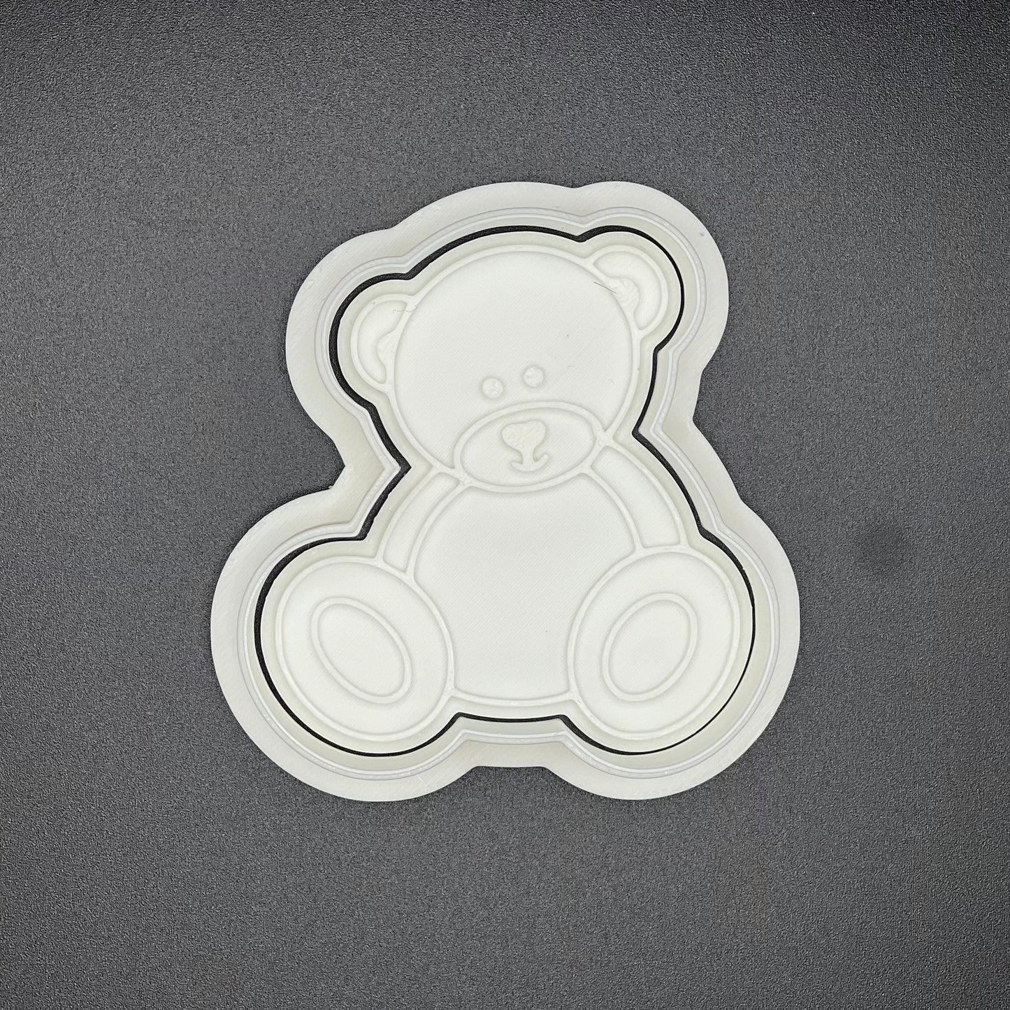 DONE TO ORDER: Sitting Teddy Bear Cookie Cutter/Fondant Stamp - SHCreations
