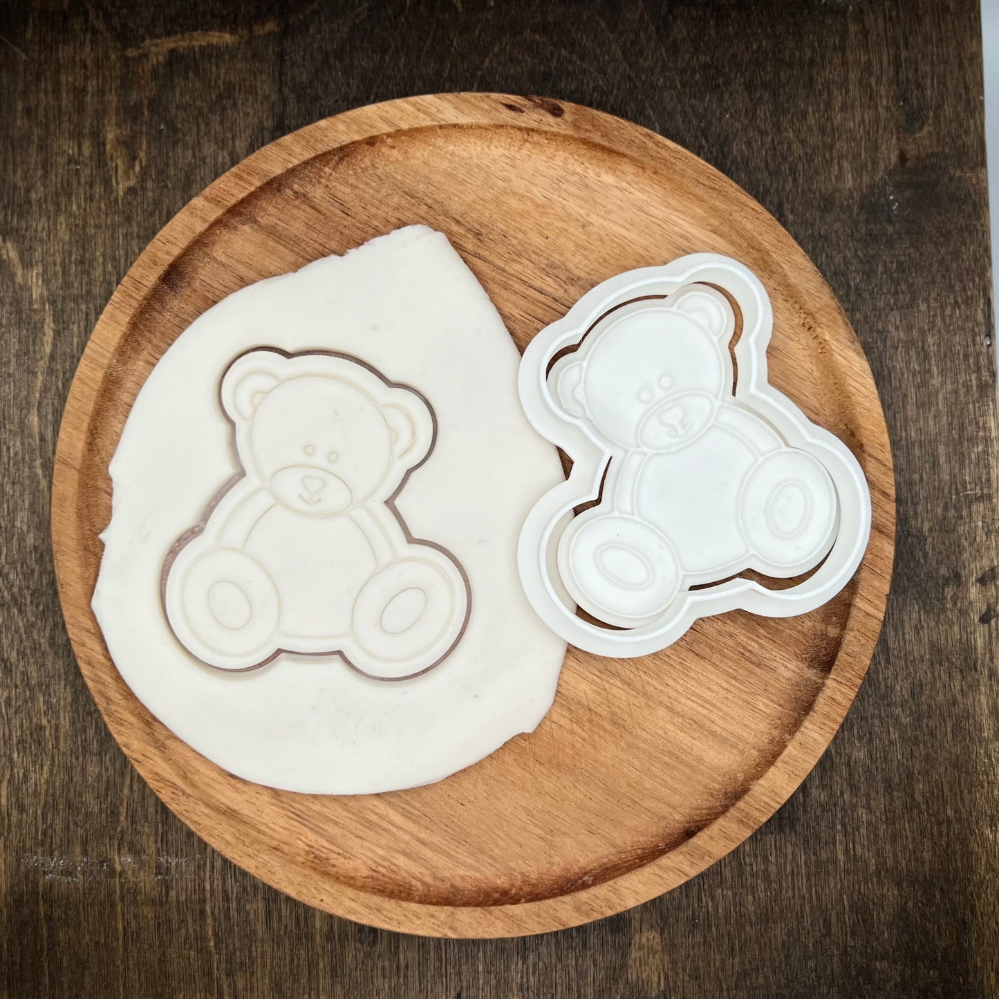 DONE TO ORDER: Sitting Teddy Bear Cookie Cutter/Fondant Stamp - SHCreations