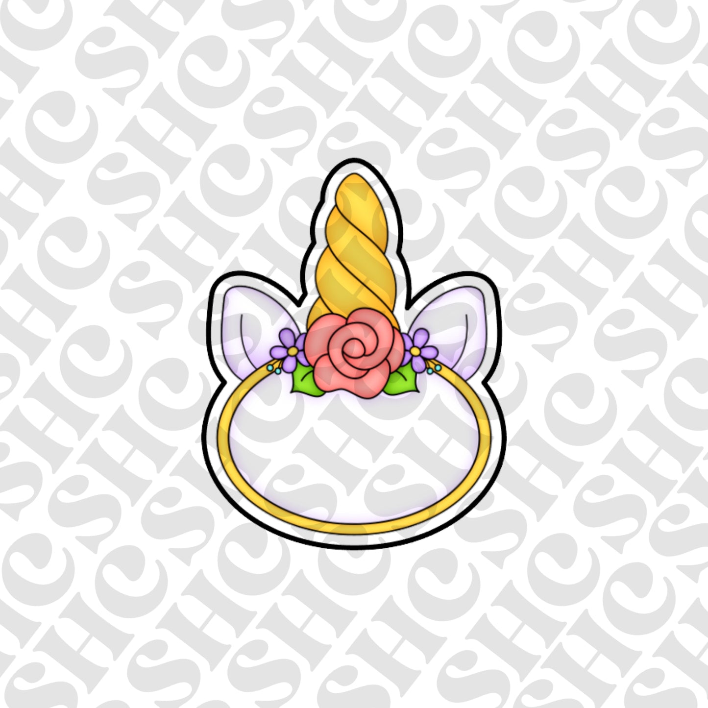 DONE TO ORDER: Unicorn Plaque Cookie Cutter/Fondant Stamp - SHCreations