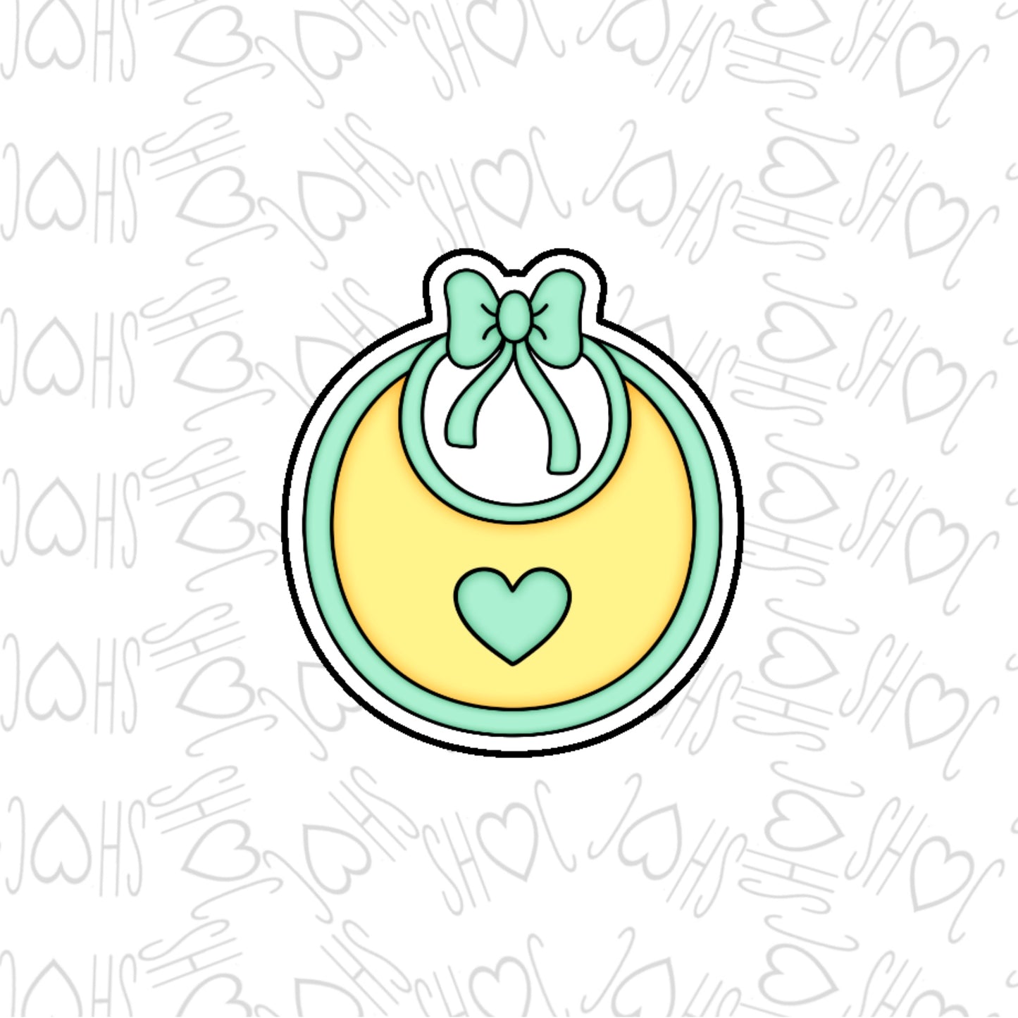 DONE TO ORDER: Bib 2 Cookie Cutter - SHCreations