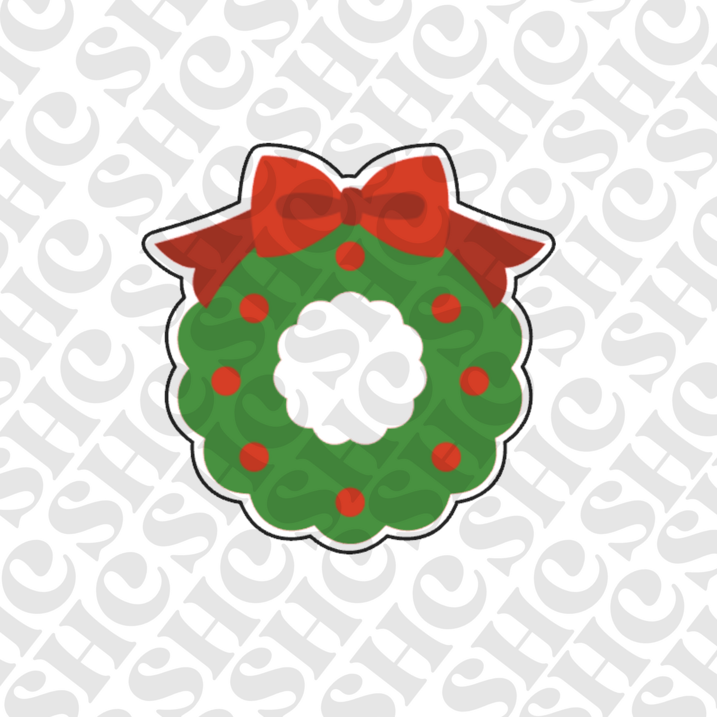 DONE TO ORDER: Christmas Wreath Cookie Cutter - SHCreations