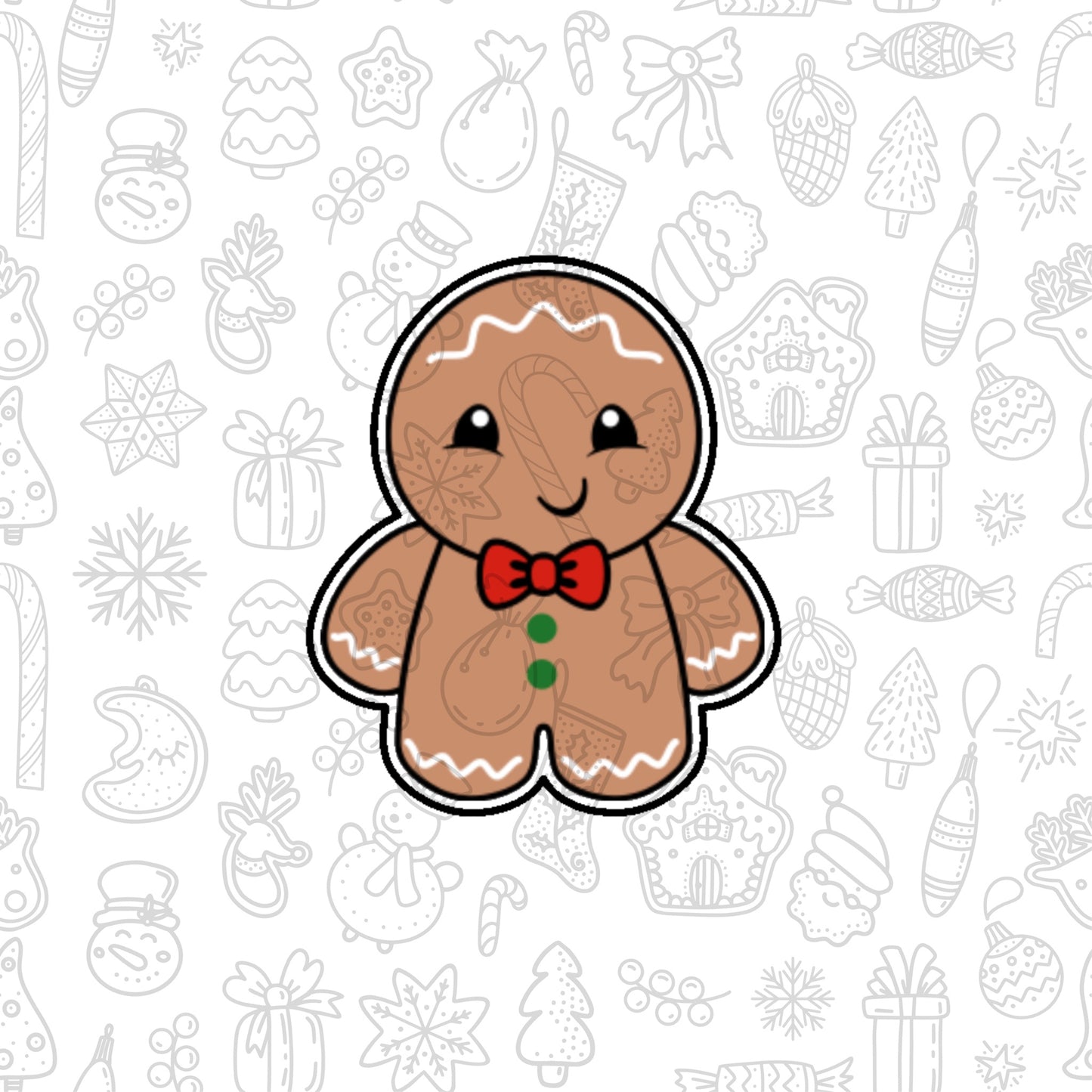 DONE TO ORDER: Chubby Gingerbread 1 Cookie Cutter - SHCreations