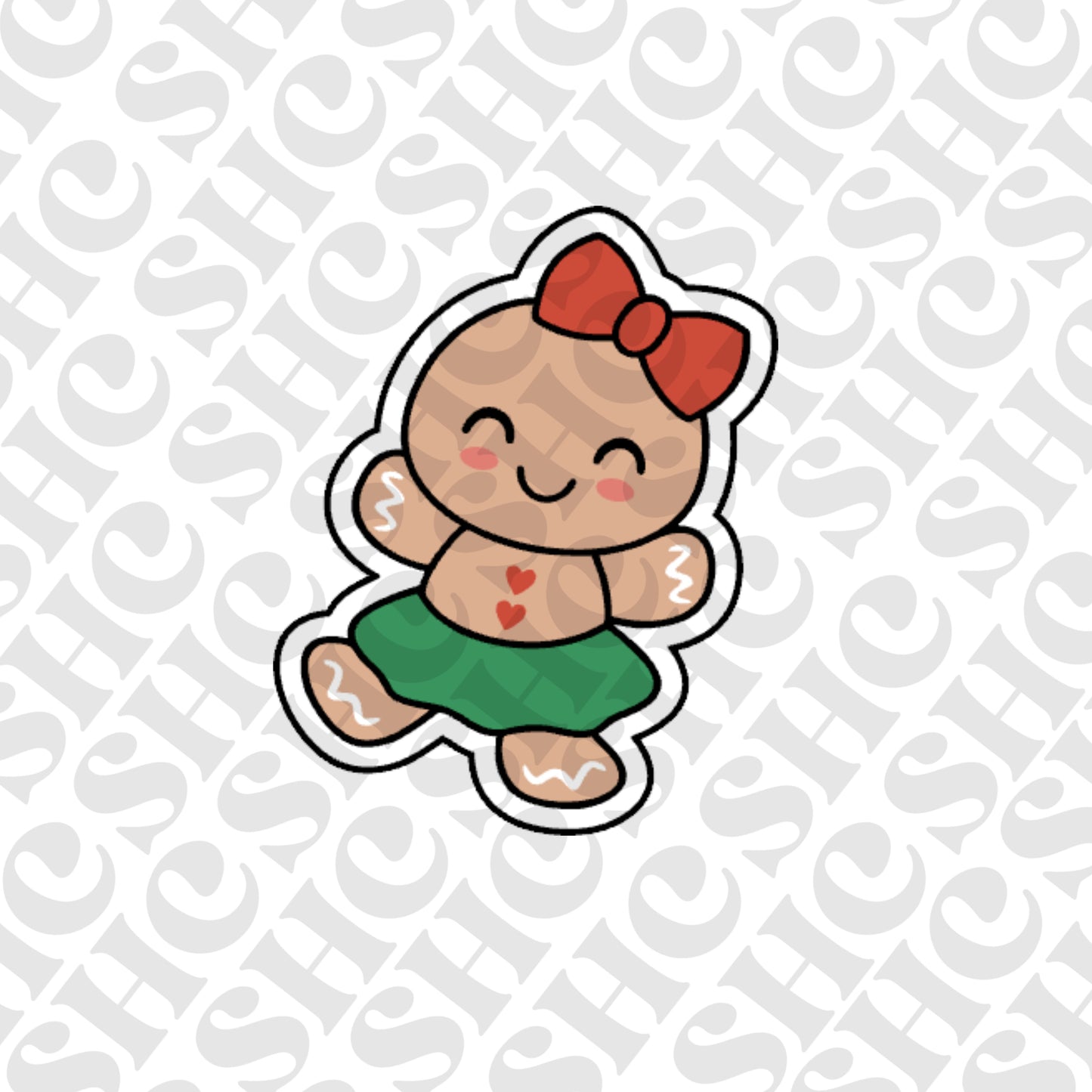 DONE TO ORDER: Gingerbread Girl Cookie Cutter - SHCreations