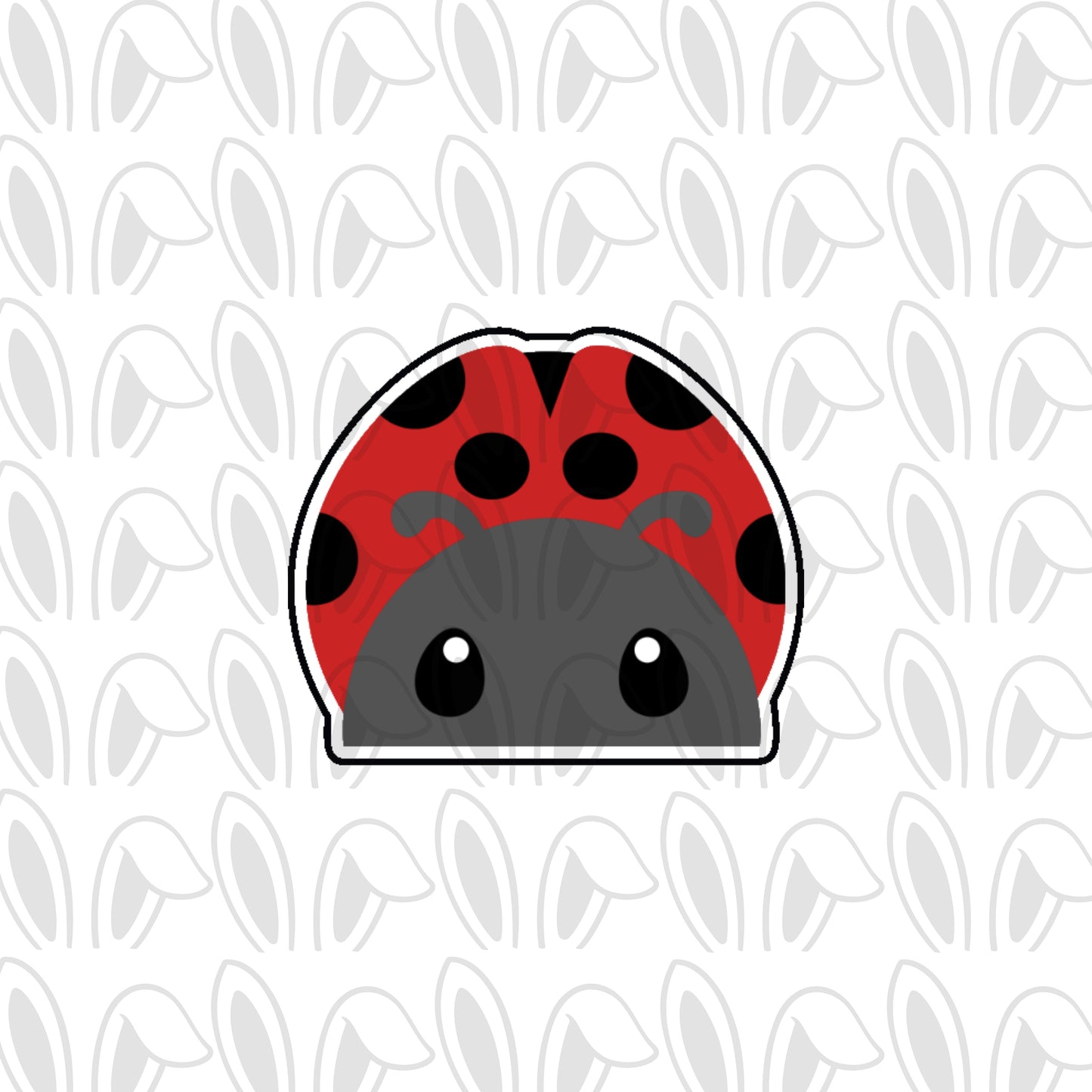 DONE TO ORDER: Ladybug Peeker Cookie Cutter - SHCreations