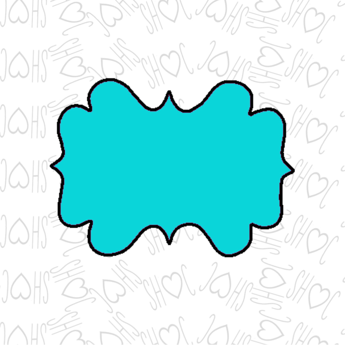 DONE TO ORDER: Plaque 3 Cookie Cutter - SHCreations