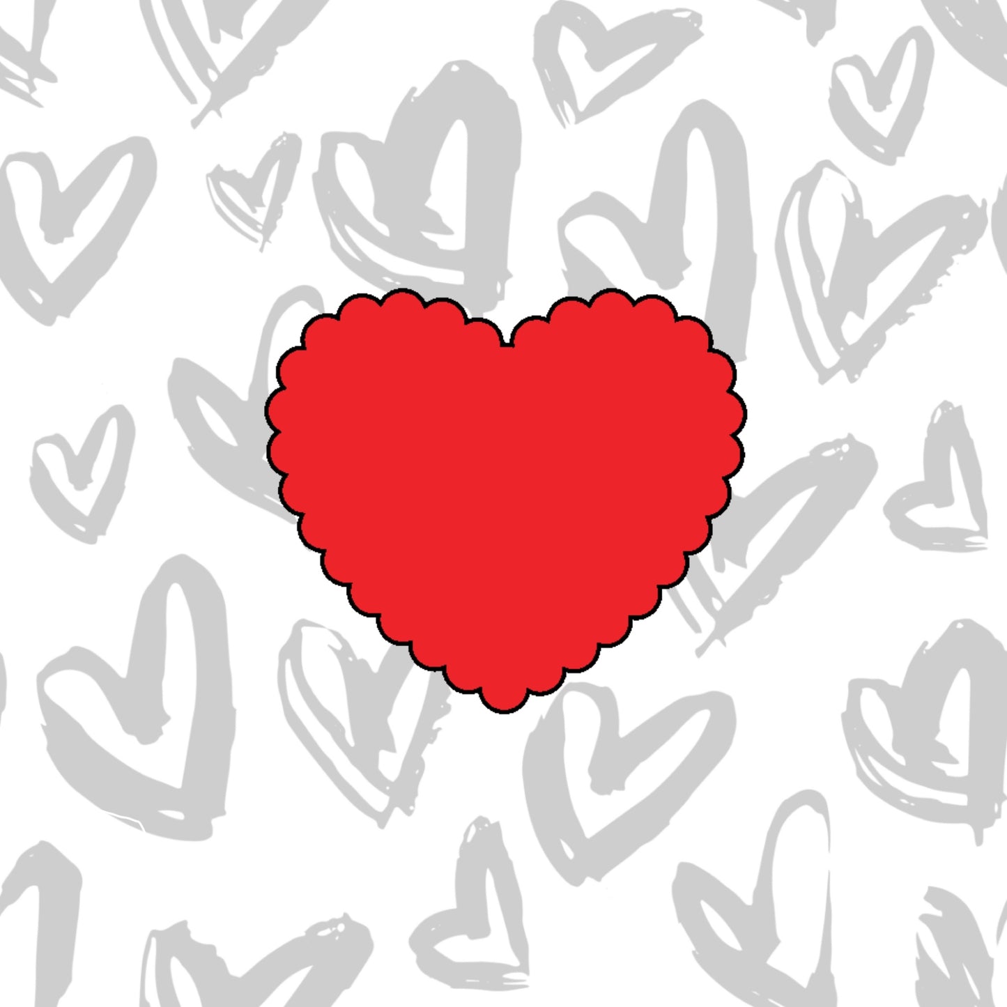 DONE TO ORDER: Scallop Heart 2 Cookie Cutter - SHCreations