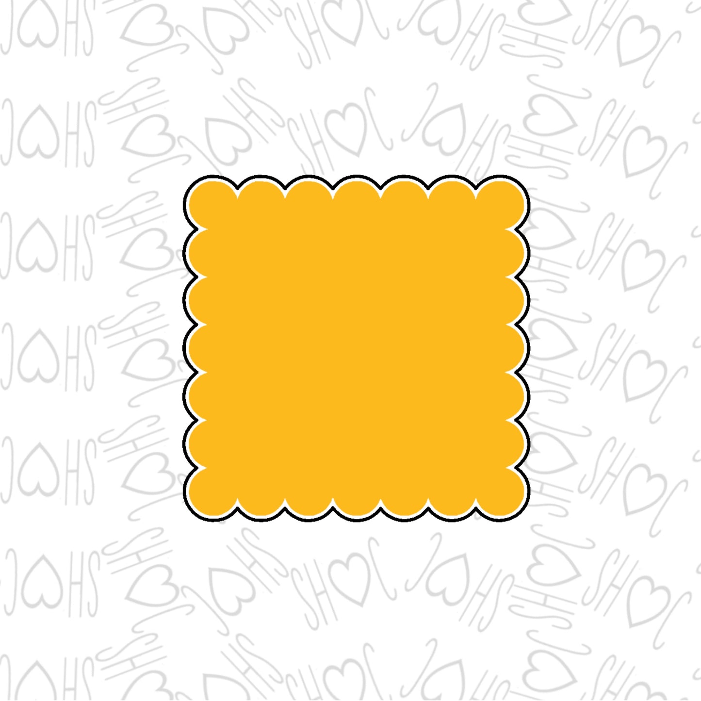DONE TO ORDER: Scallop Plaque Cookie Cutter - SHCreations