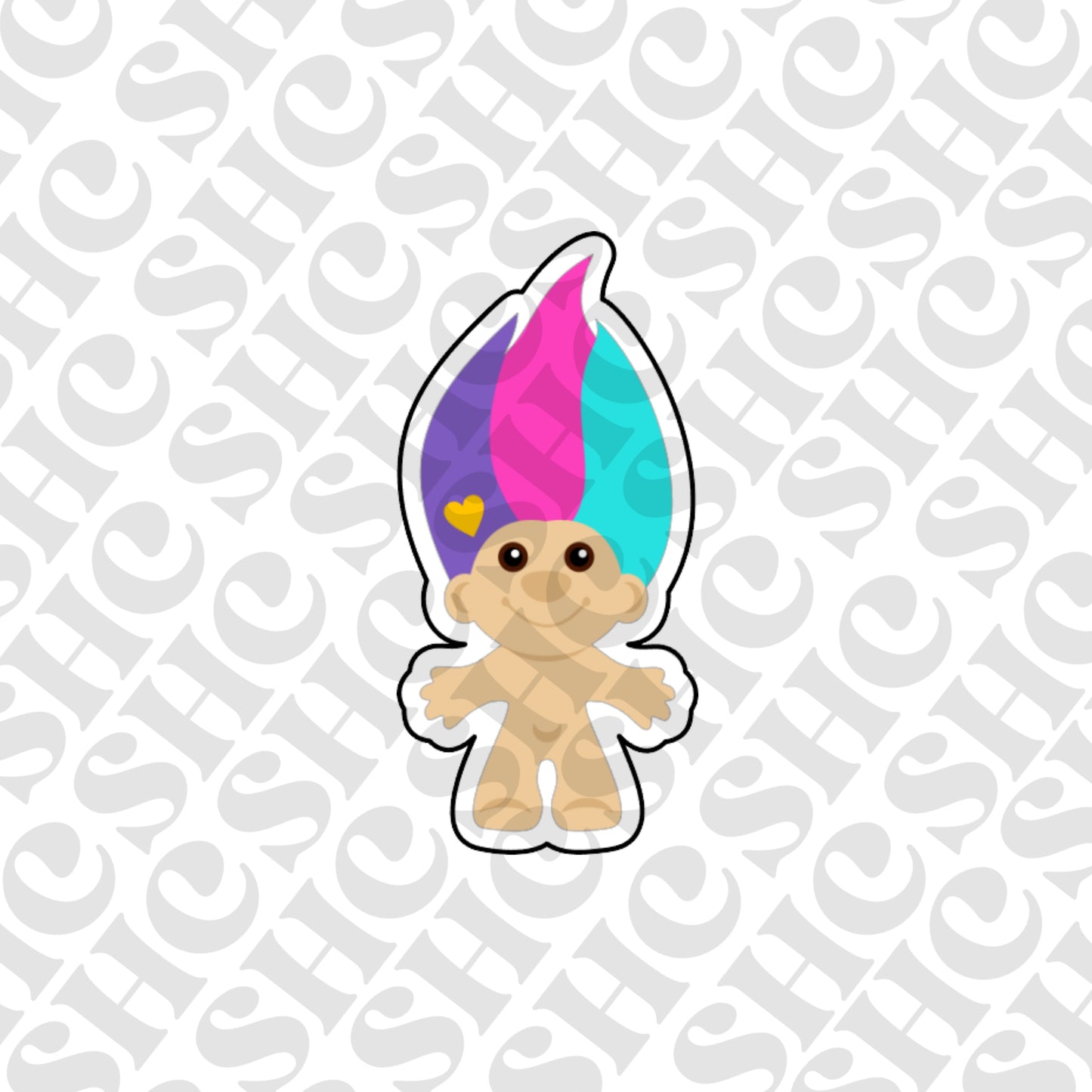 DONE TO ORDER: Troll Cookie Cutter - SHCreations