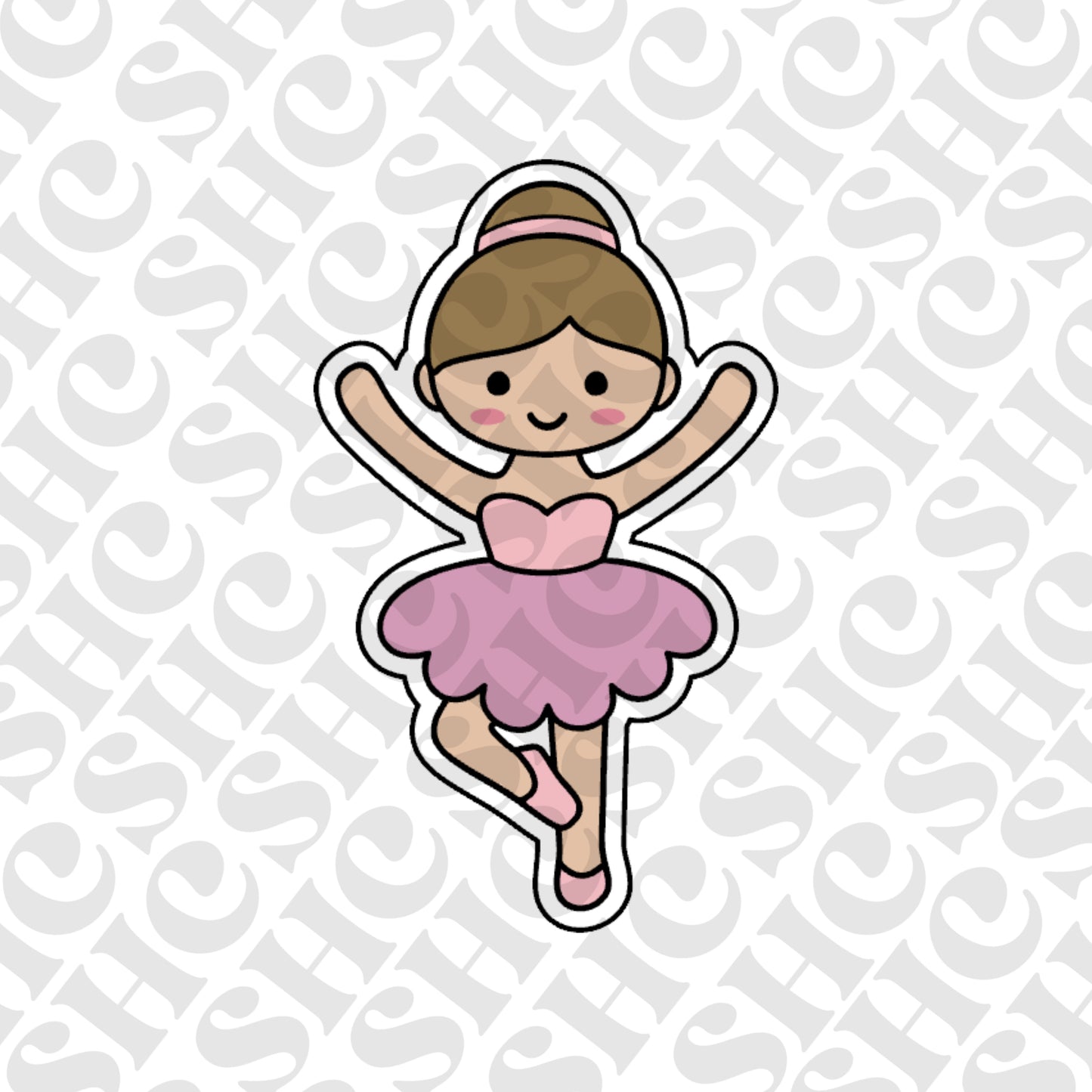 DONE TO ORDER: Ballerina Cookie Cutter/Fondant Stamp/Embosser - SHCreations