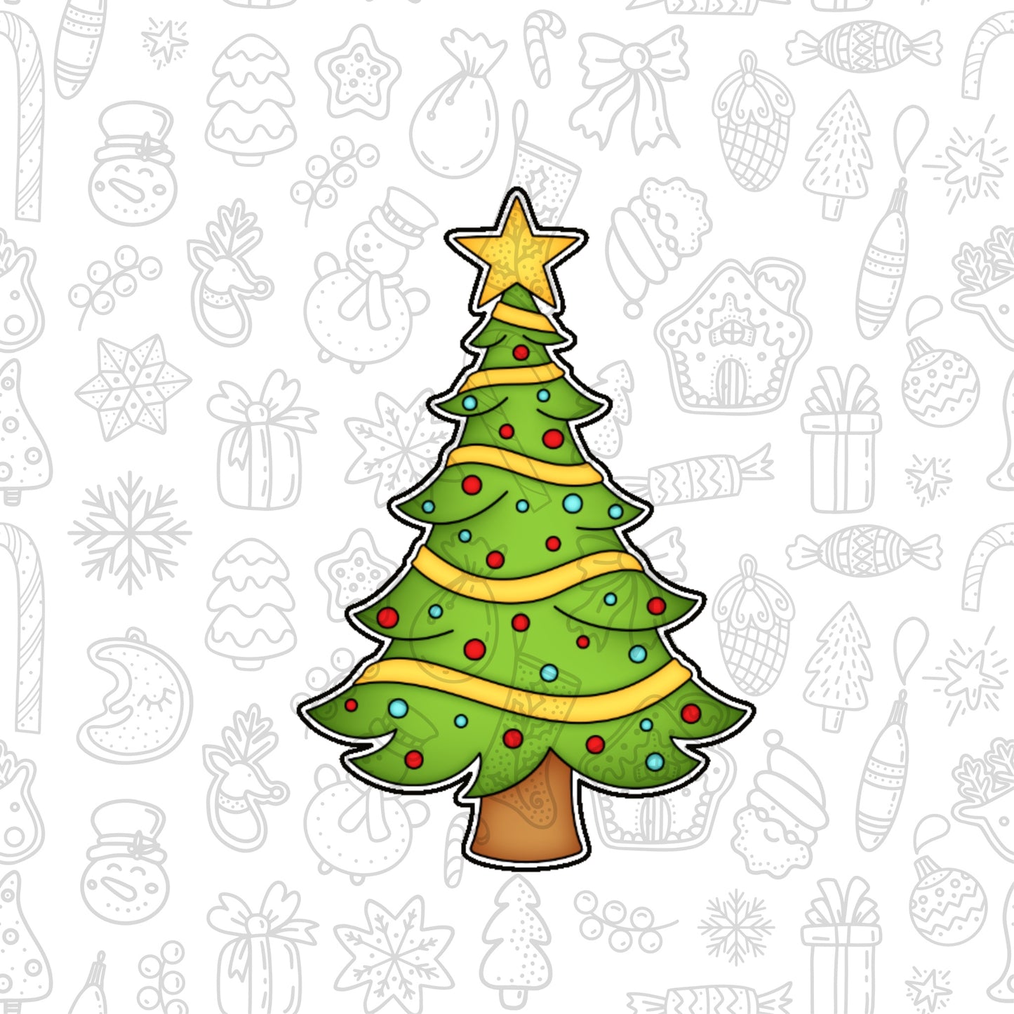 DONE TO ORDER: Christmas Tree Cookie Cutter - SHCreations