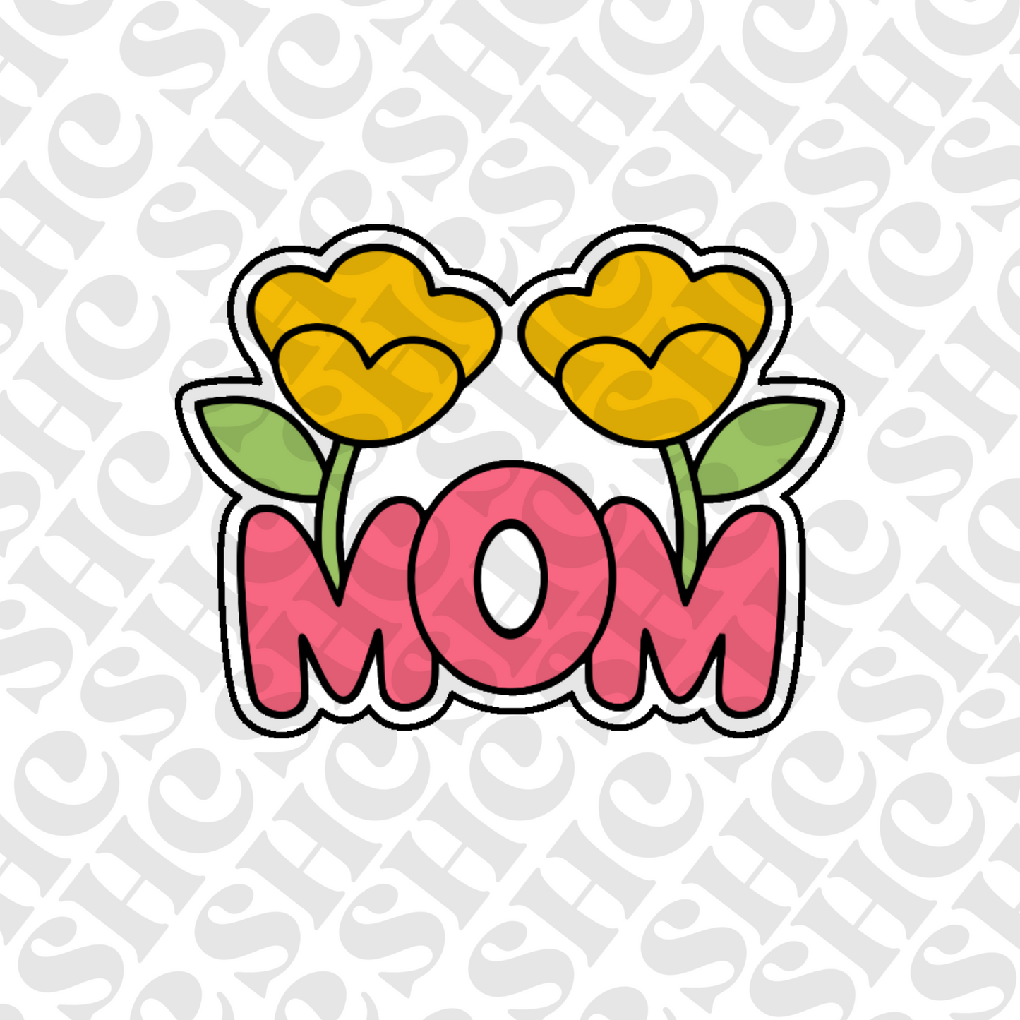 DONE TO ORDER: Floral Mom 2 Cookie Cutter - SHCreations
