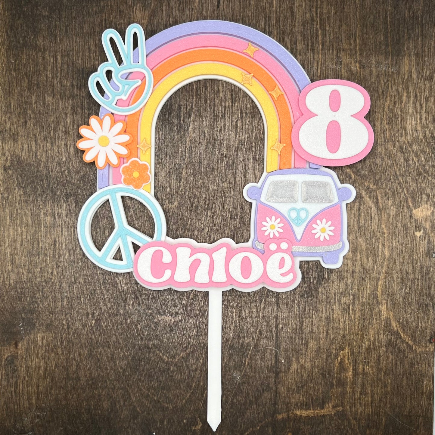 Custom Groovy Cake Topper - SHCreations