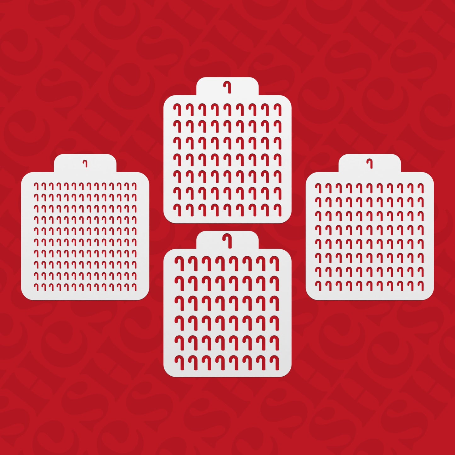 DONE TO ORDER: Candy cane Sprinkle Stencil - SHCreations