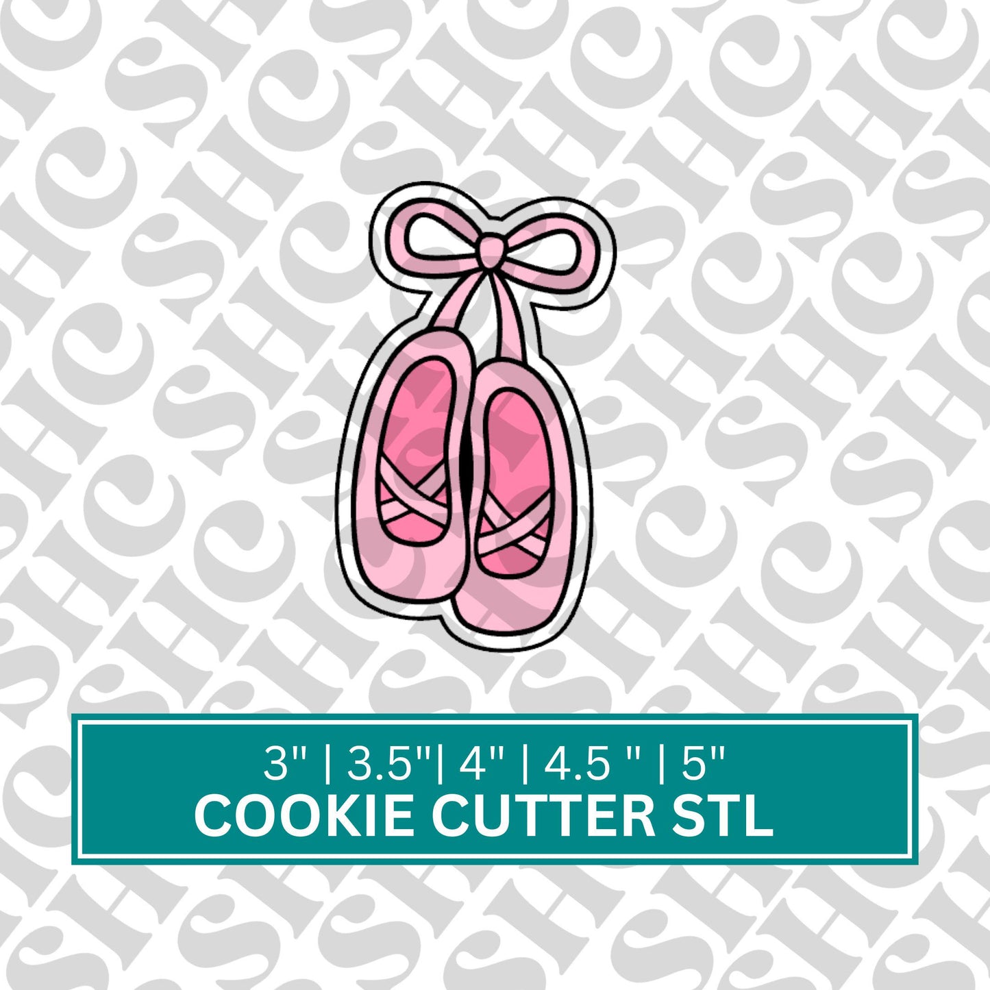 Ballet Shoe Cookie Cutter STL| Ballet Slipper Cookie Cutter STL| Ballet Theme 3D Cutter | Ballerina Stl | Ballet Stl | Dancer Cookie Cutter