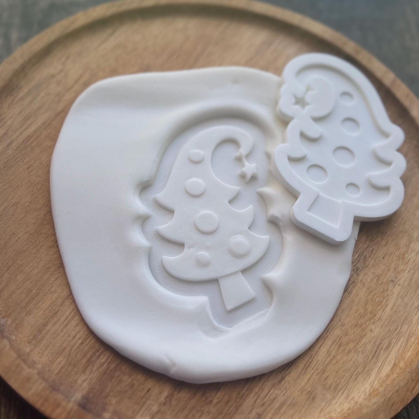 Christma Tree Cookie Cutter, Fondant Embosser, Whimsical Tree Cookie Cutter STL, Whimsical Tree Embosser, Xmas Cookies, Xmas Fondant Stamp