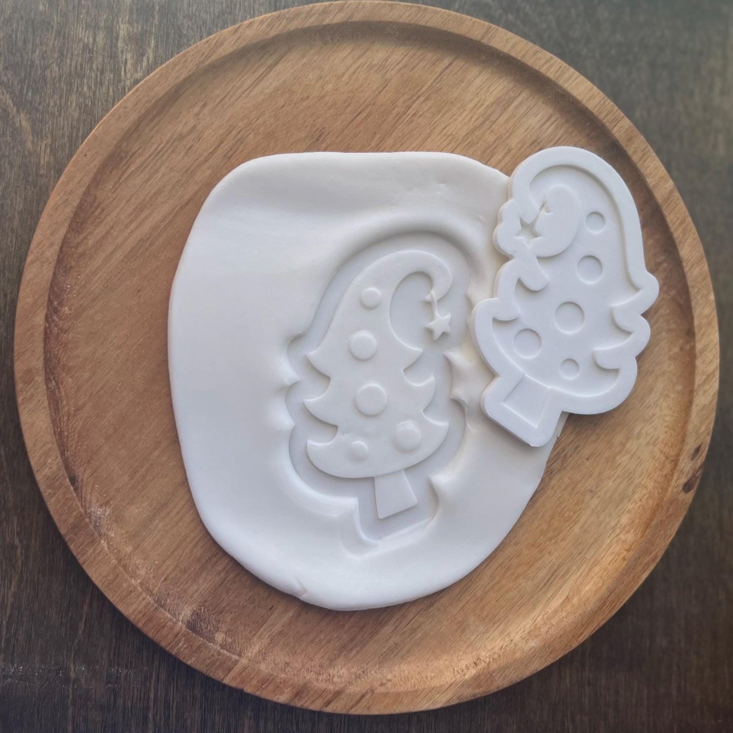 Christma Tree Cookie Cutter, Fondant Embosser, Whimsical Tree Cookie Cutter STL, Whimsical Tree Embosser, Xmas Cookies, Xmas Fondant Stamp