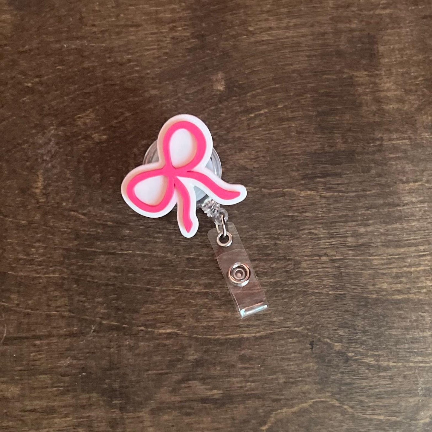 Coquette Bow Badge Reel, Badge Topper STL, Bow Badge Reel STL, 3d Badge Reel, Badge reel topper stl, healthcare worker stl
