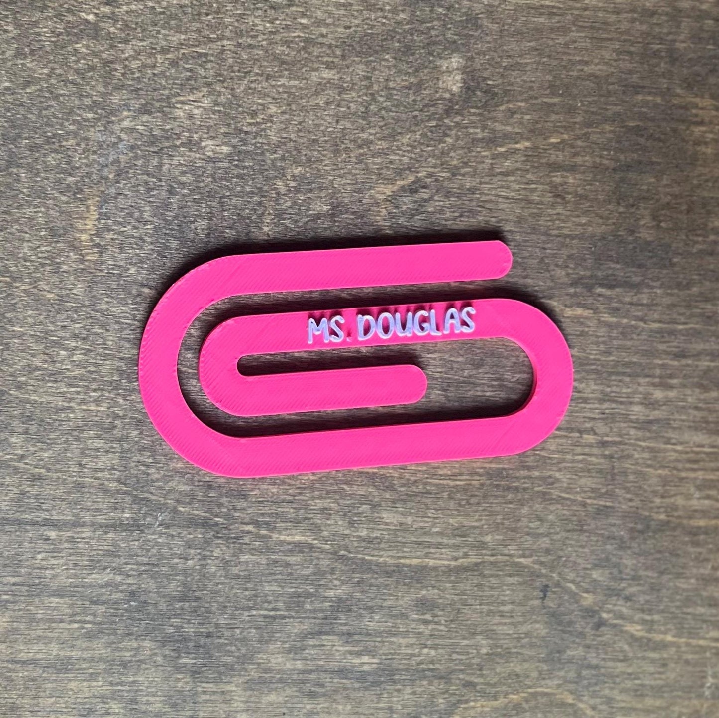Custom 3D Paperclip Bookmark STL Design – Personalizable Bookmark for 3D Printing| 2