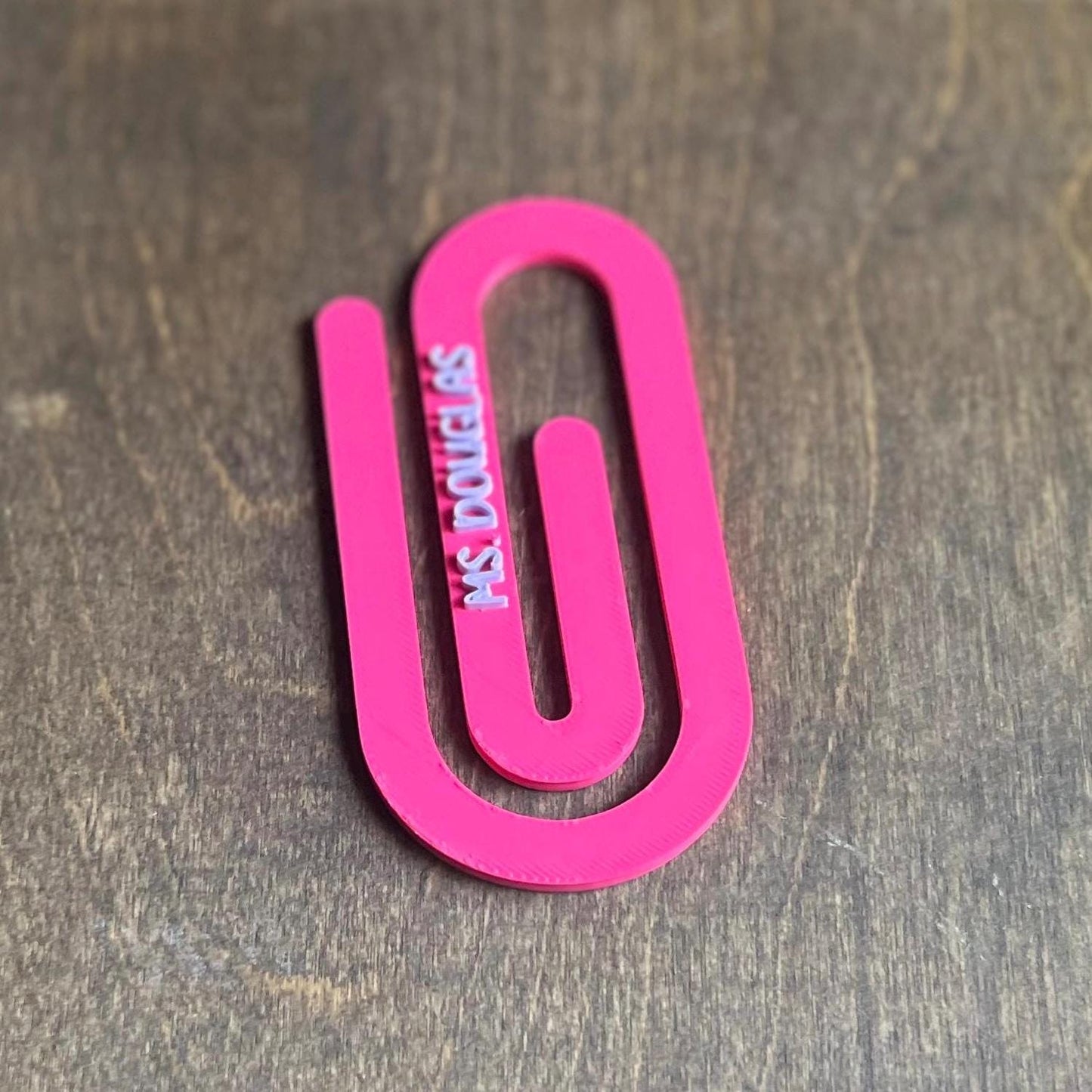 Custom 3D Paperclip Bookmark STL Design – Personalizable Bookmark for 3D Printing| 2