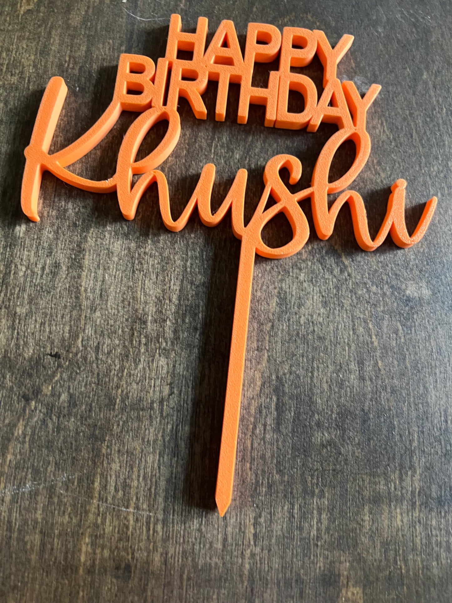 Custom Happy Birthday 3D Topper, Birthday Topper, Birthday Topper, Cake Topper STL, Custom Topper STL, Personalized Topper