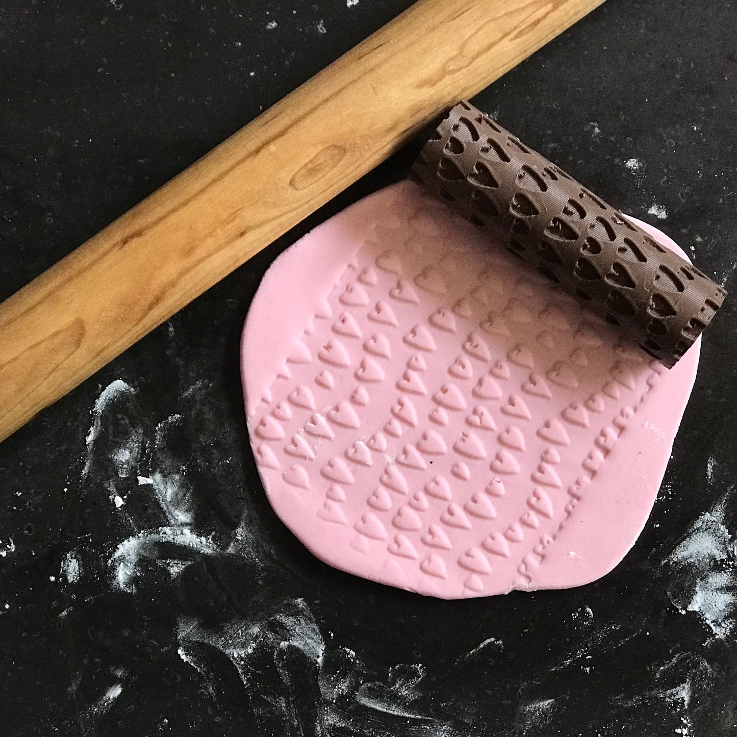 Done to Order : 3D Boho Hearts Texture Roller - SHCreations