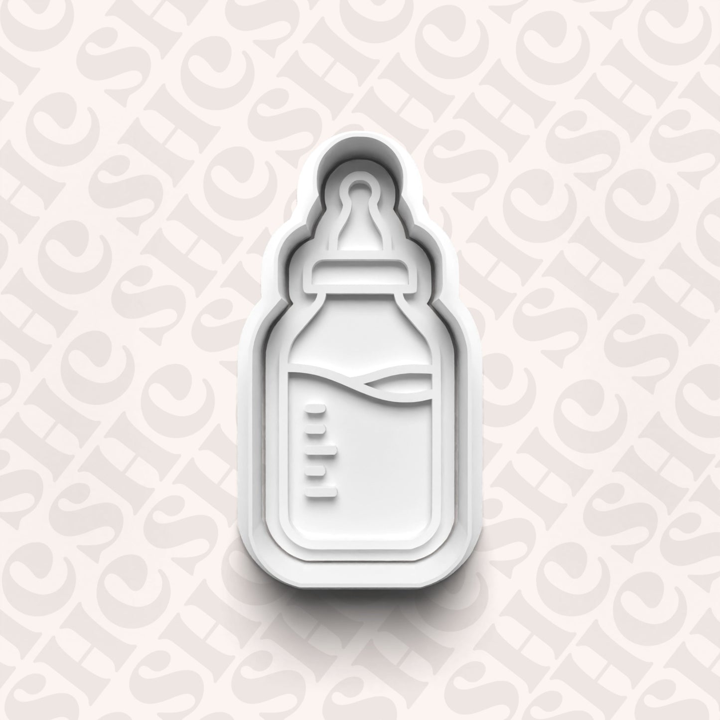 DONE TO ORDER: Baby Bottle Cookie Cutter + Fondant Stamp Set - SHCreations