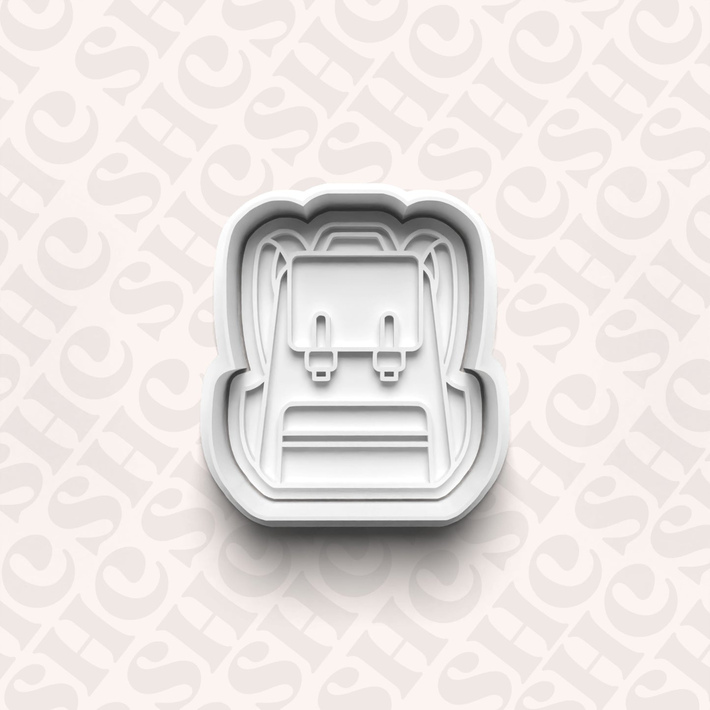 DONE TO ORDER: Backpack Cookie Cutter + Fondant Set - SHCreations