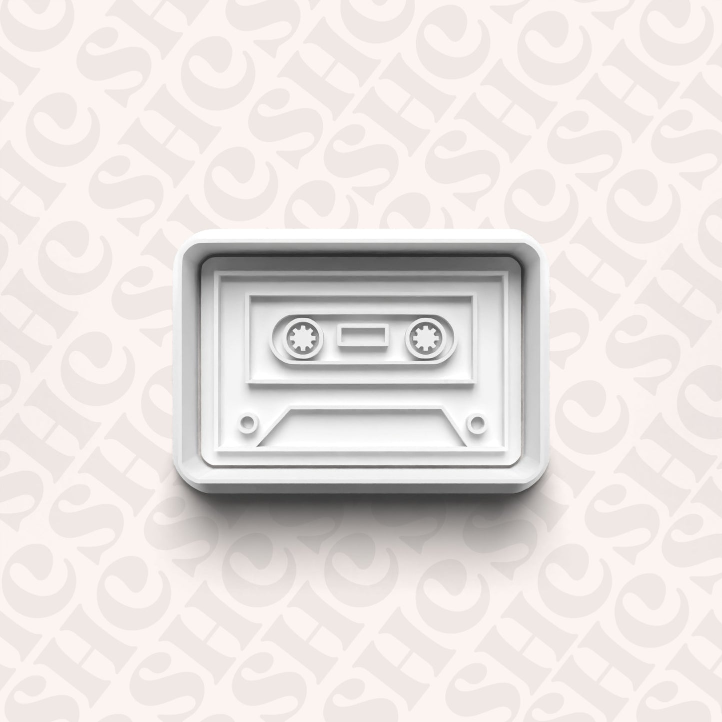 DONE TO ORDER: Casette Cookie Cutter + Fondant Set - SHCreations
