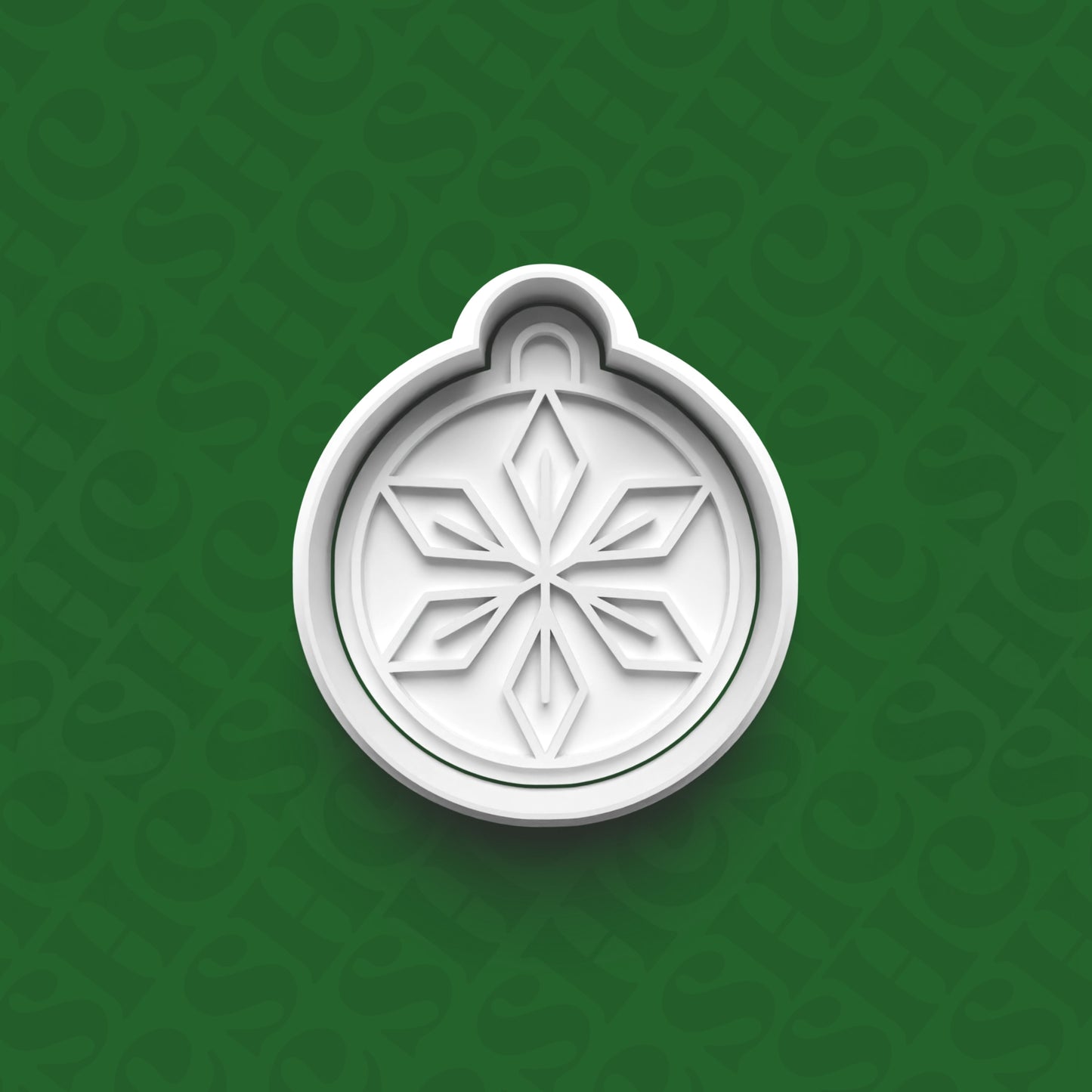 DONE TO ORDER: Christmas Bauble Cookie Cutter + Fondant Stamp Set 1 - SHCreations