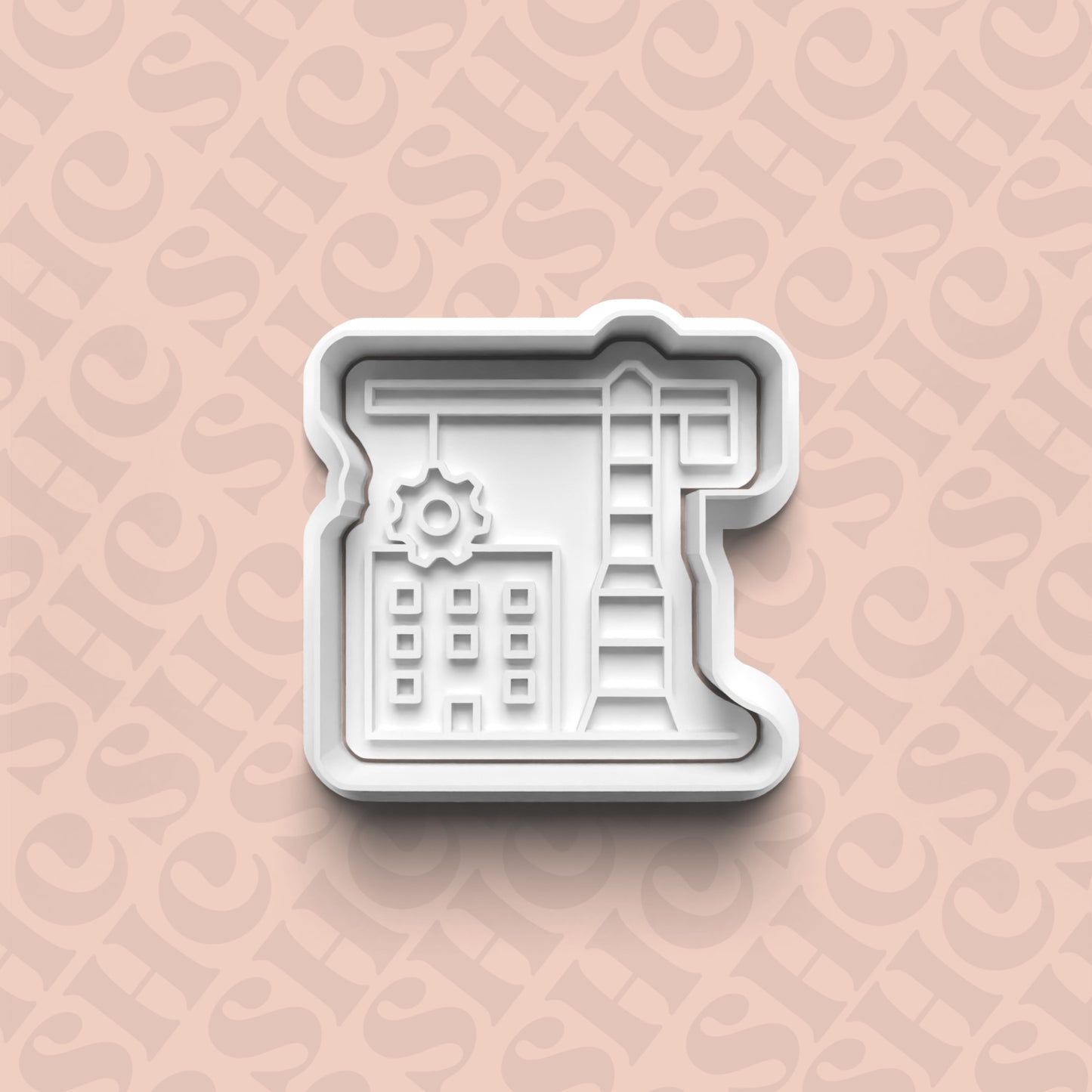 DONE TO ORDER: Construction Cookie Cutter + Fondant Stamp Set 3 - SHCreations
