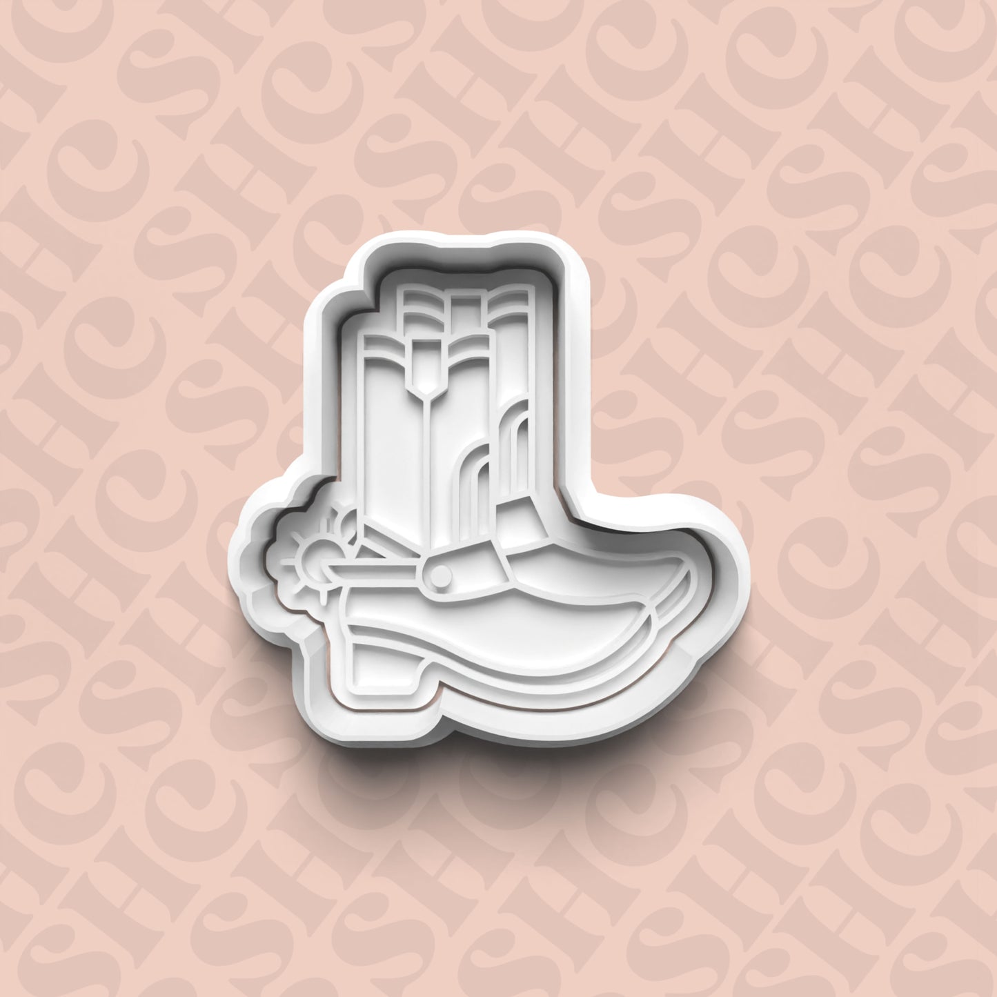 DONE TO ORDER: Cowboy Cookie Cutter + Fondant Stamp Set 3 - SHCreations