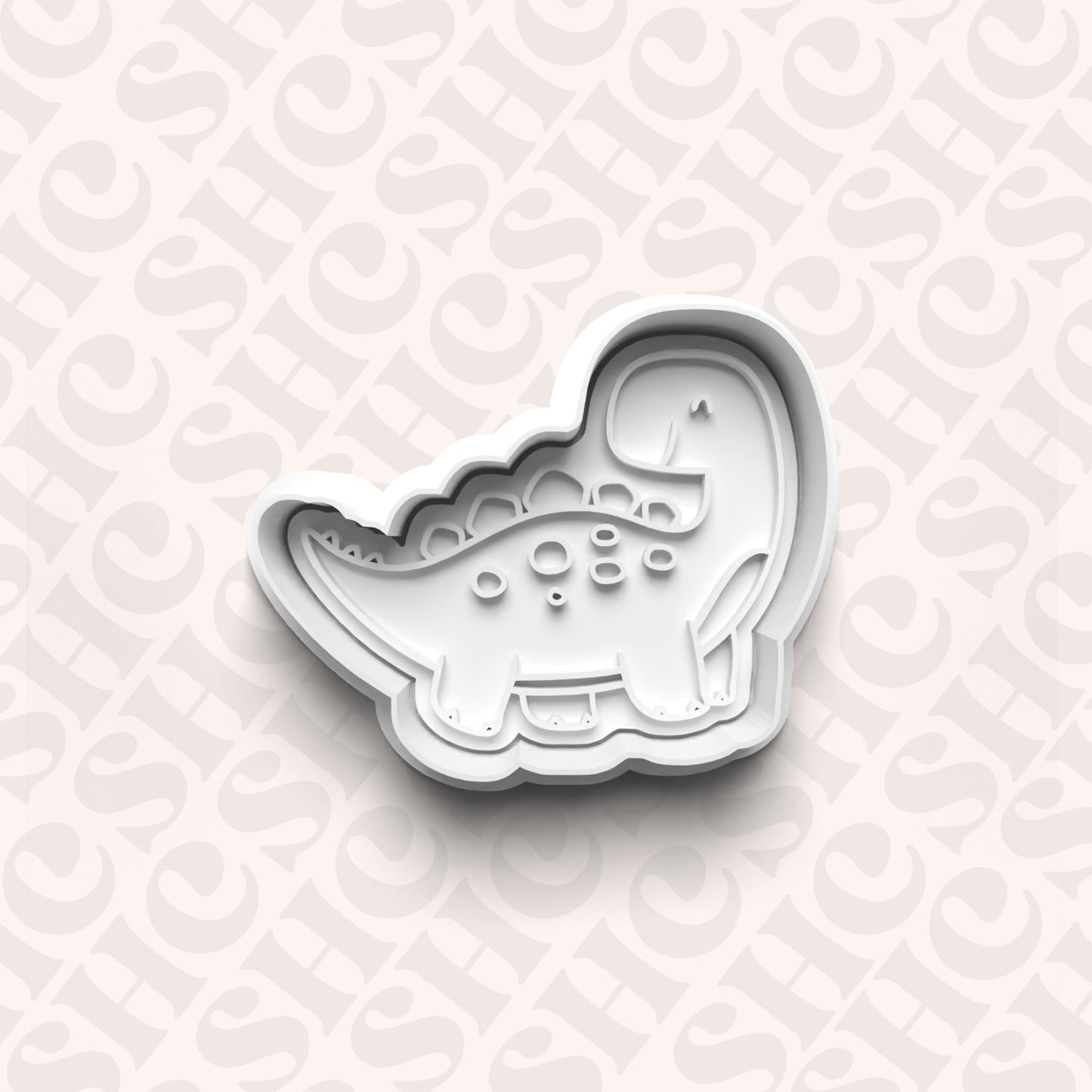 DONE TO ORDER: Dino Cookie Cutter + Fondant Stamp Set 1 - SHCreations