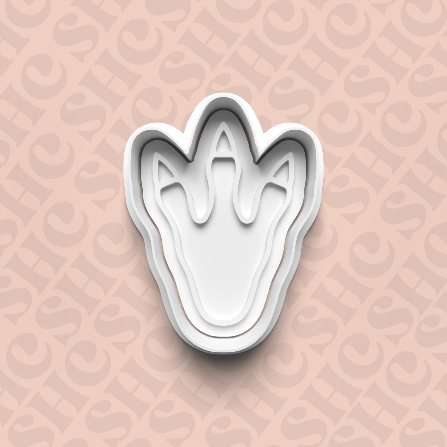DONE TO ORDER: Dino Fossil Cookie Cutter + Fondant Stamp Set 2 - SHCreations