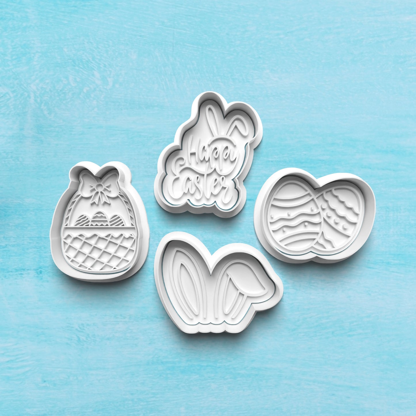 DONE TO ORDER: Easter Cookie Cutter + Fondant Stamp Bundle 1 - SHCreations