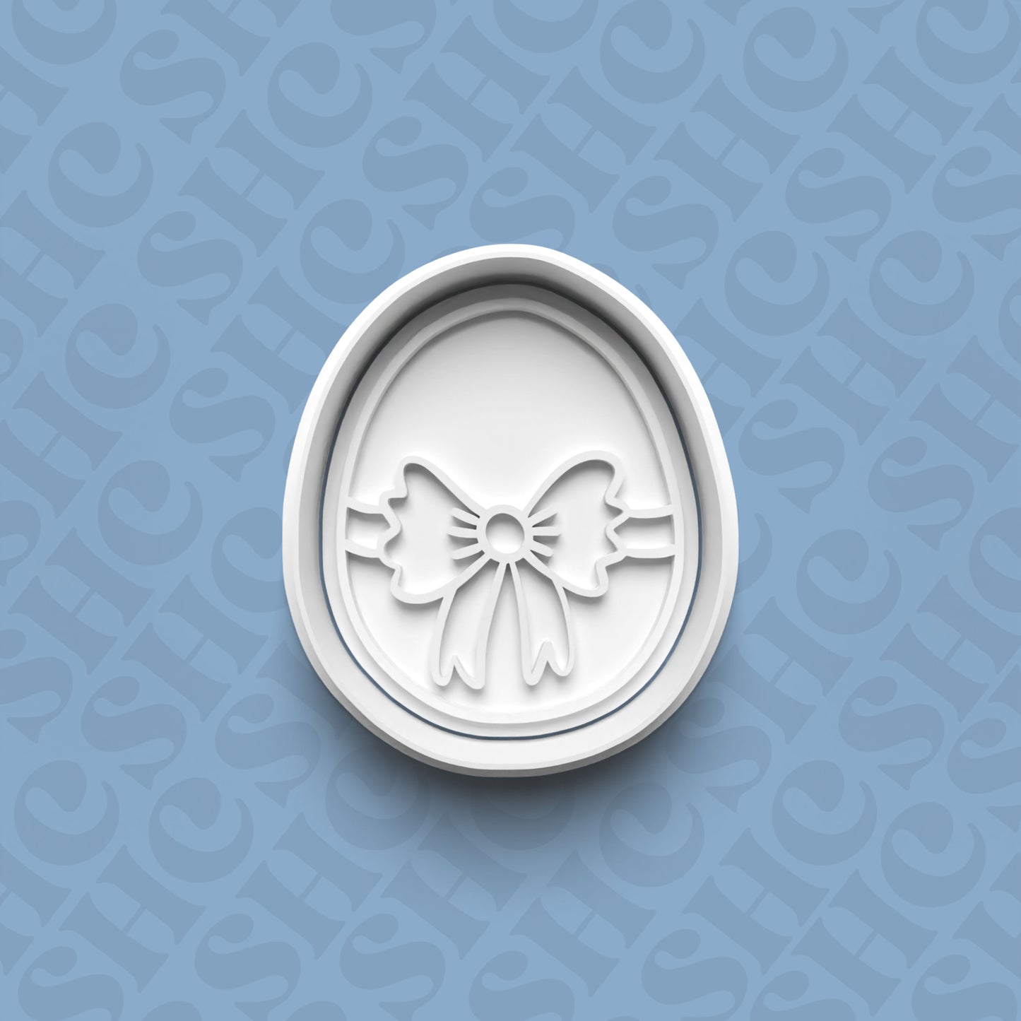 DONE TO ORDER: Easter Egg Cookie Cutter + Fondant Stamp Set 2 - SHCreations
